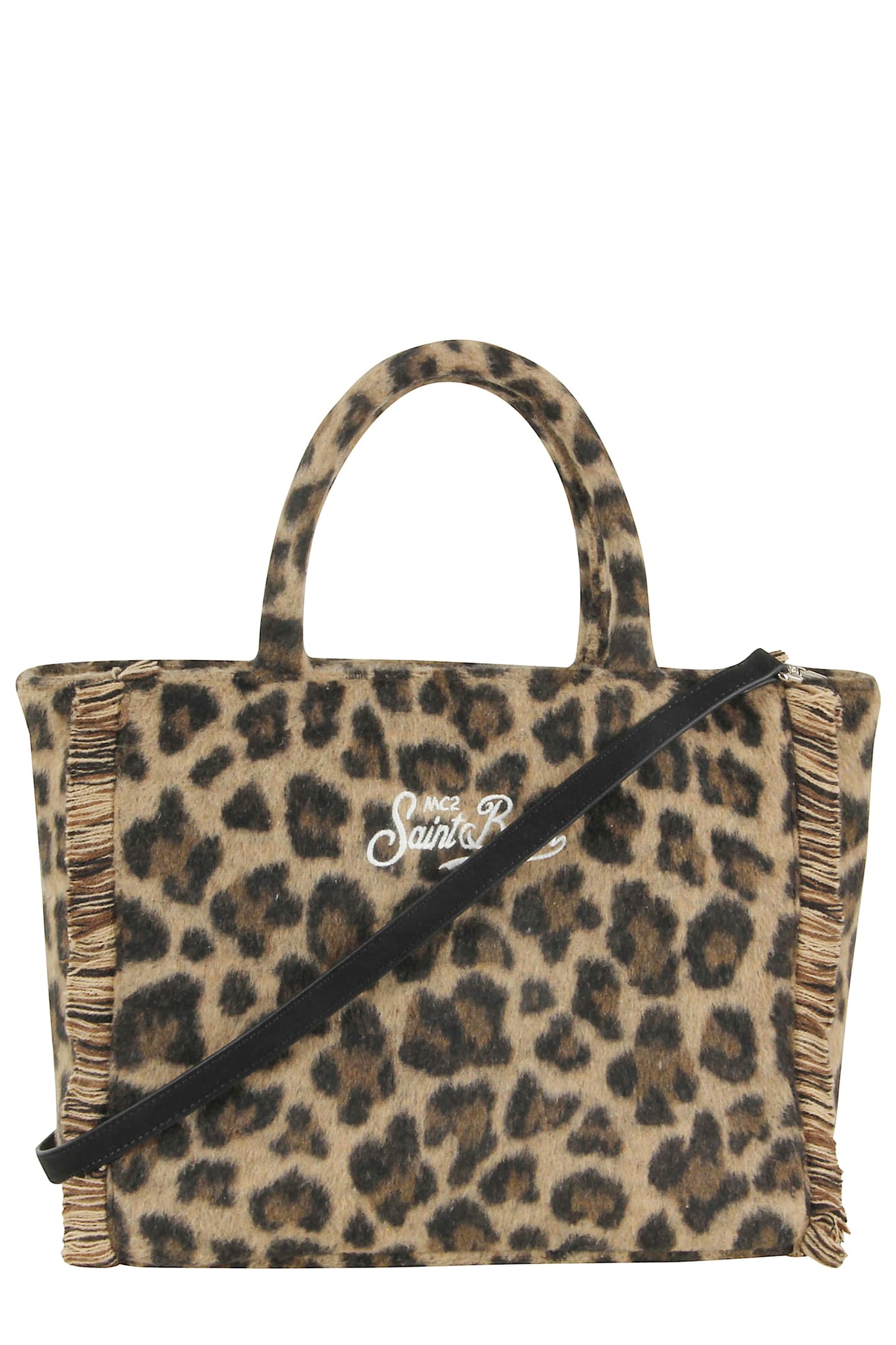 Mc2 Saint Barth Handbag With Strap In Animal Print