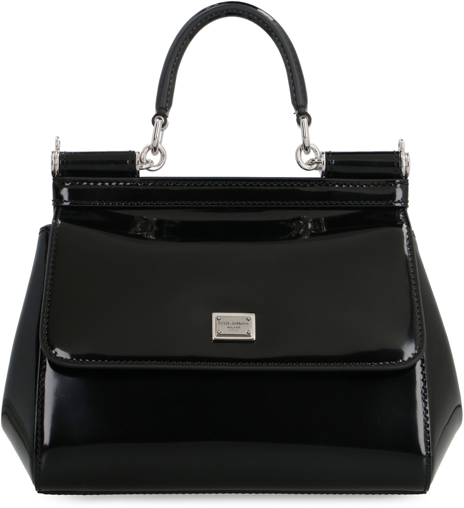 Dolce & Gabbana Kim Dolce&gabbana - Sicily Leather Mini Handbag In Black