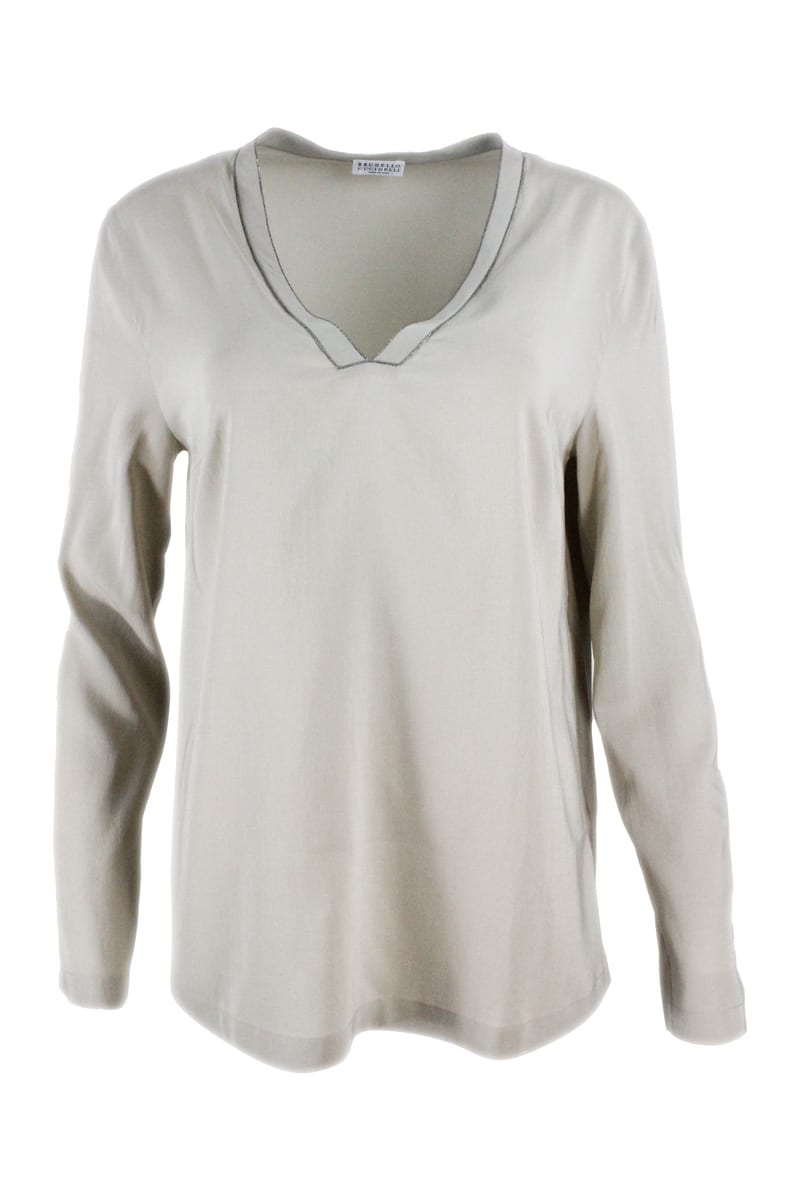 Shop Brunello Cucinelli T-shirt In Rope