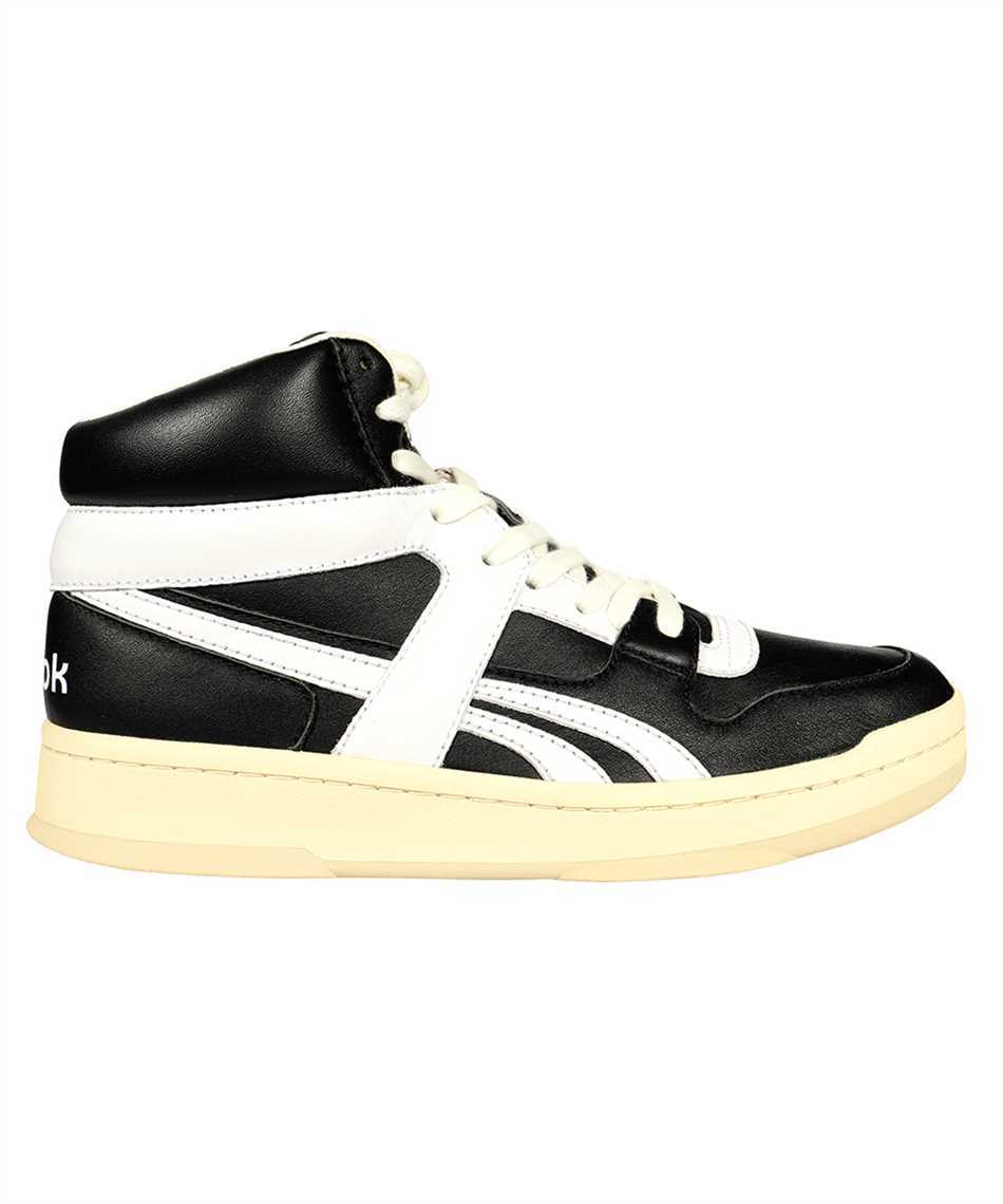 Reebok High-top Sneakers With Contrasting Panels And Rubber Sole In Black