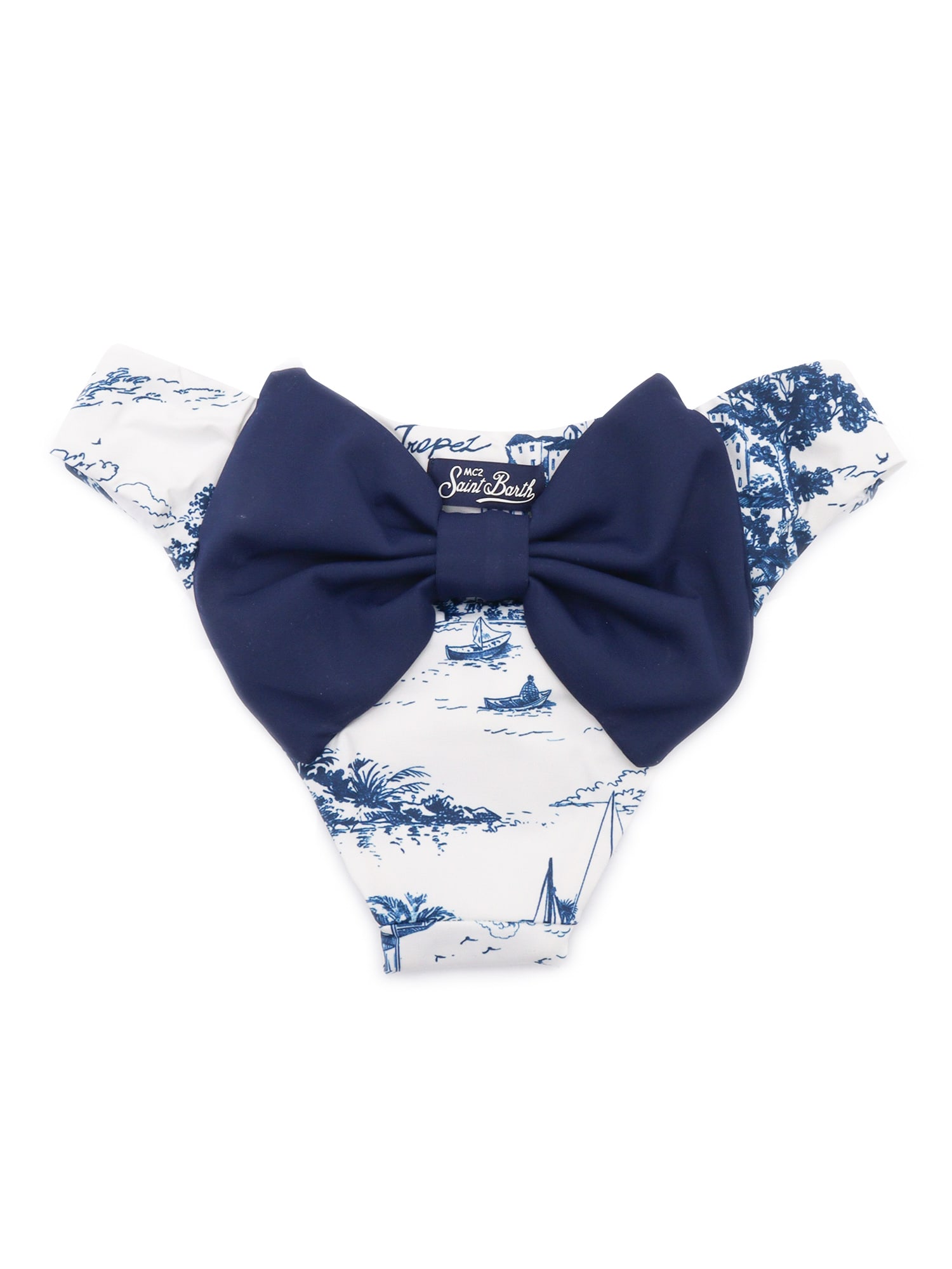 Mc2 Saint Barth Slip With Bow In Multicolor