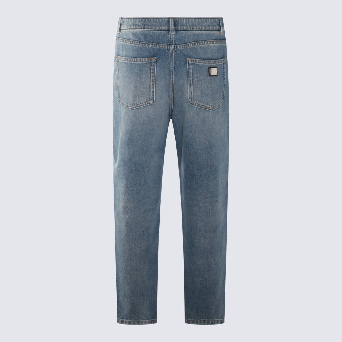 Shop Dolce & Gabbana Blue Cotton Denim Jeans