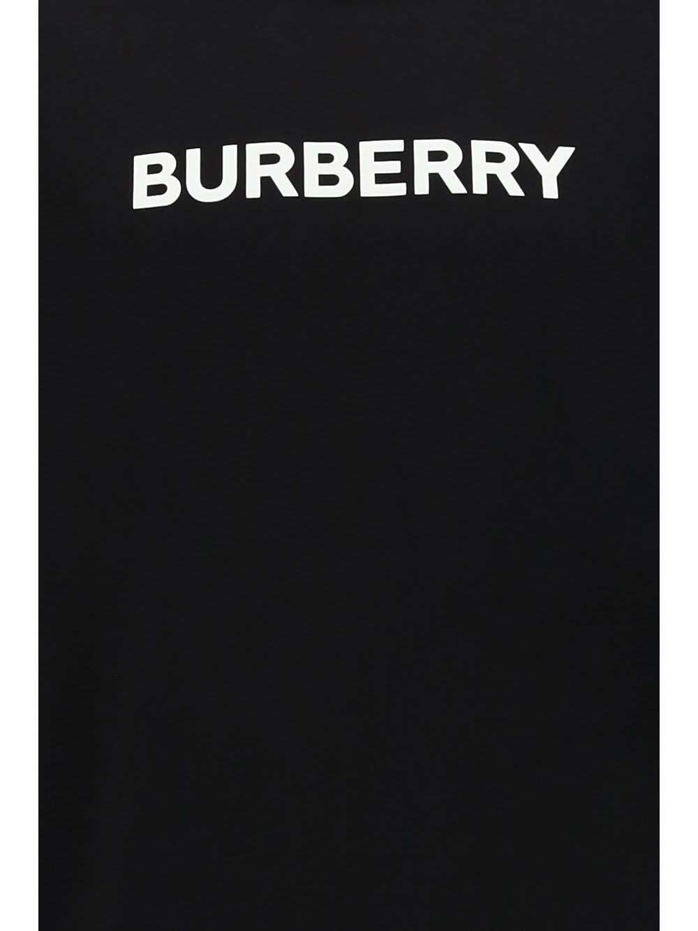 Shop Burberry Logo Print Crewneck Sweatshirt In Black