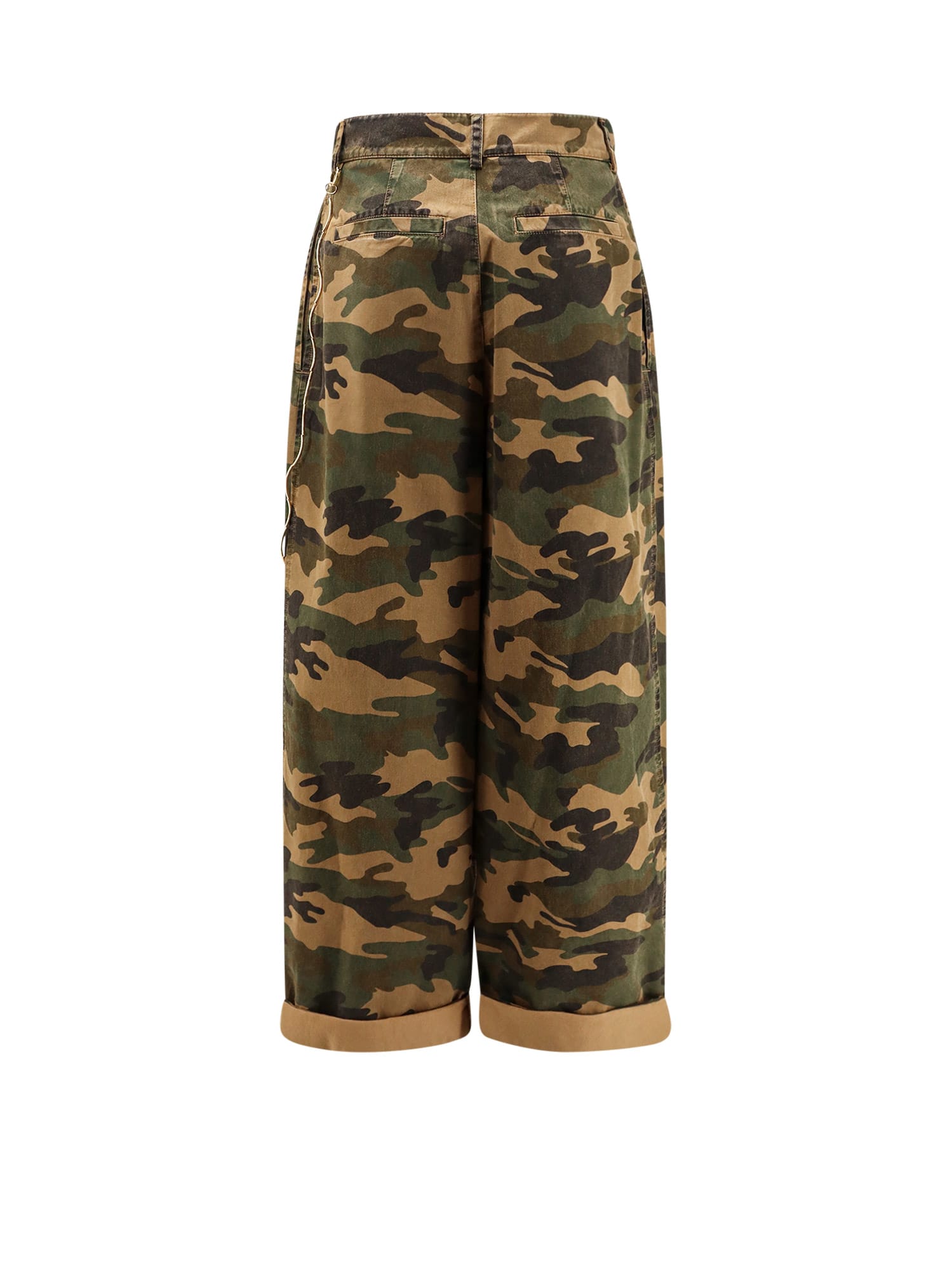 Darkpark Danielle Pants In Camouflage Cotton In Brown