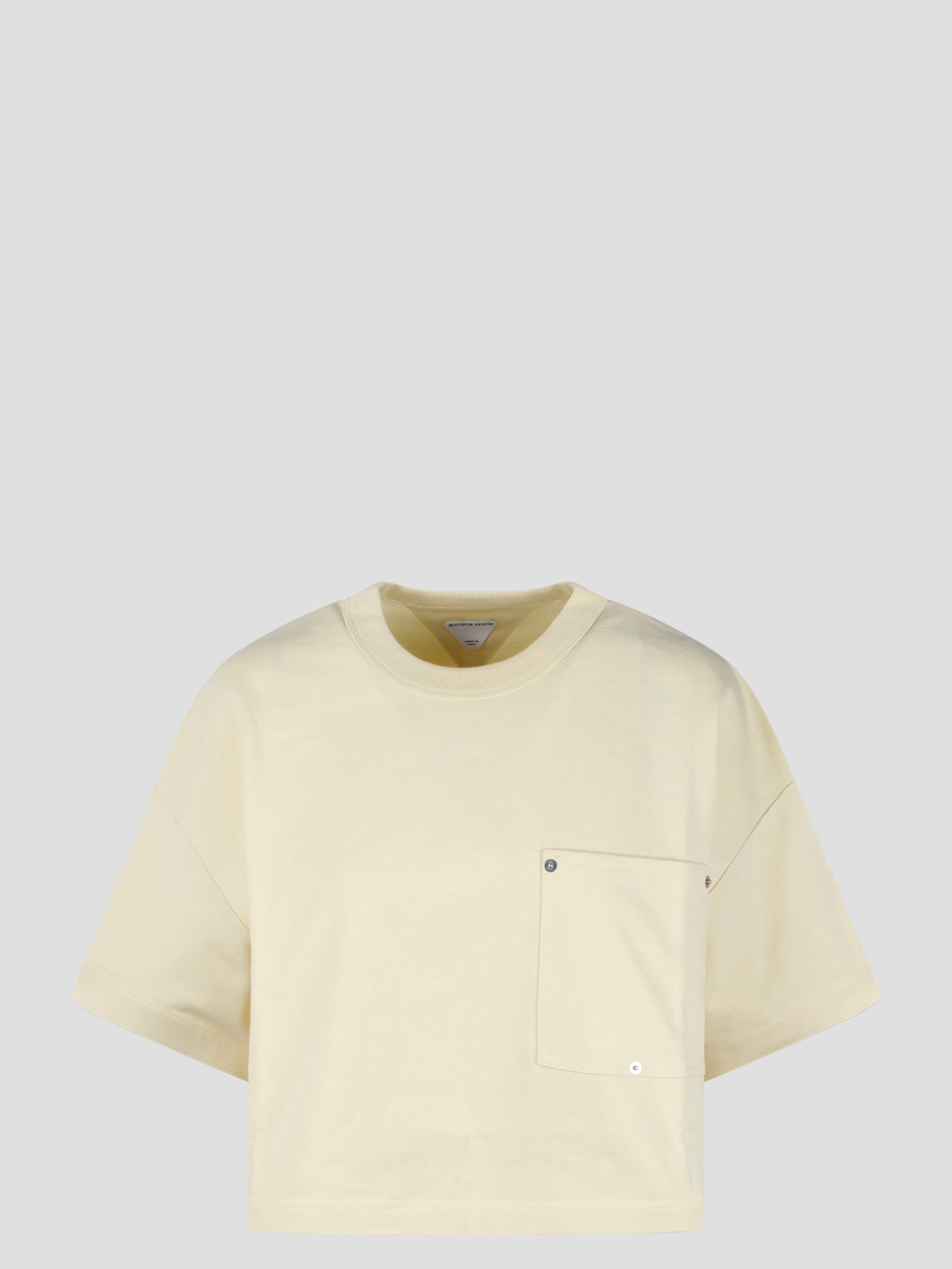 Shop Bottega Veneta Heavy Jersey T-shirt In Yellow & Orange