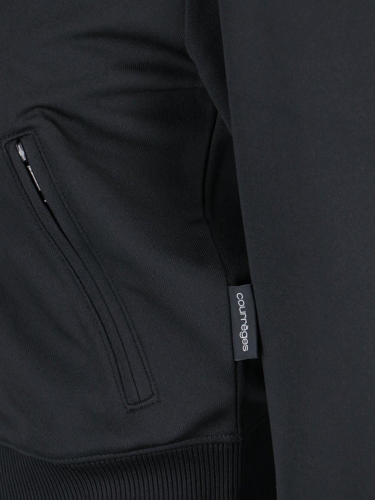 Shop Courrèges Interlock Tracksuit Jacket In Black