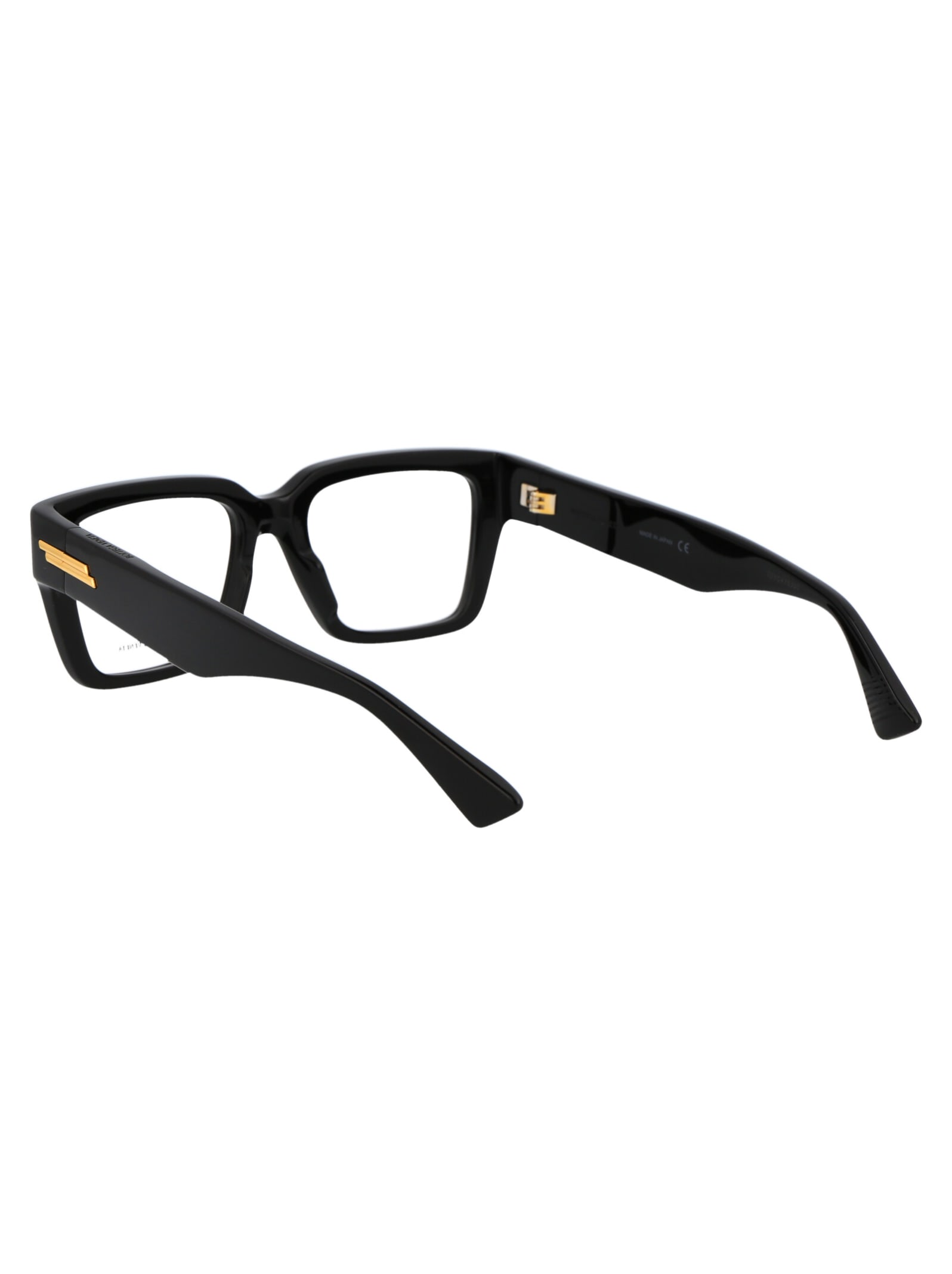 Shop Bottega Veneta Bv1153o Glasses In 005 Black Black Transparent