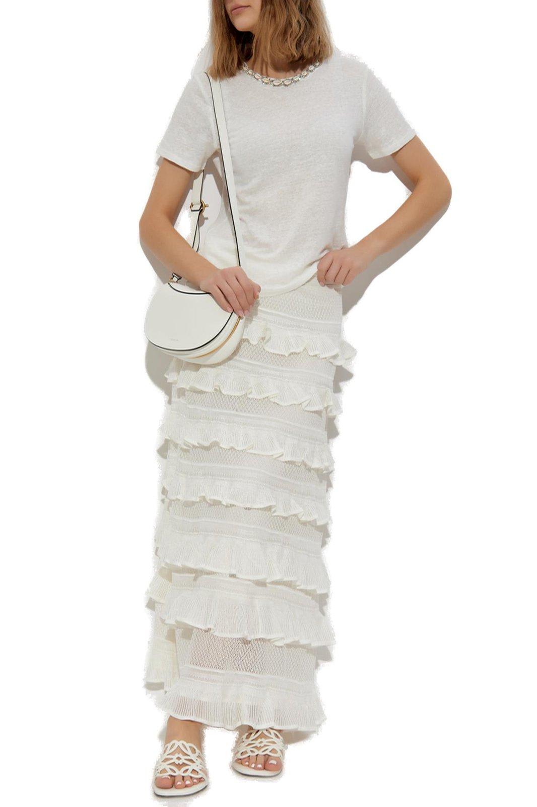 Zimmermann Illuminate Embellished Short Sleeves T-shirt In Ivory