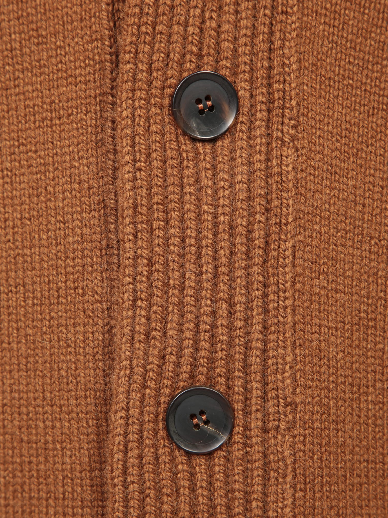 Shop Zegna Brown Cashmere And Mohair Cardigan In Beige