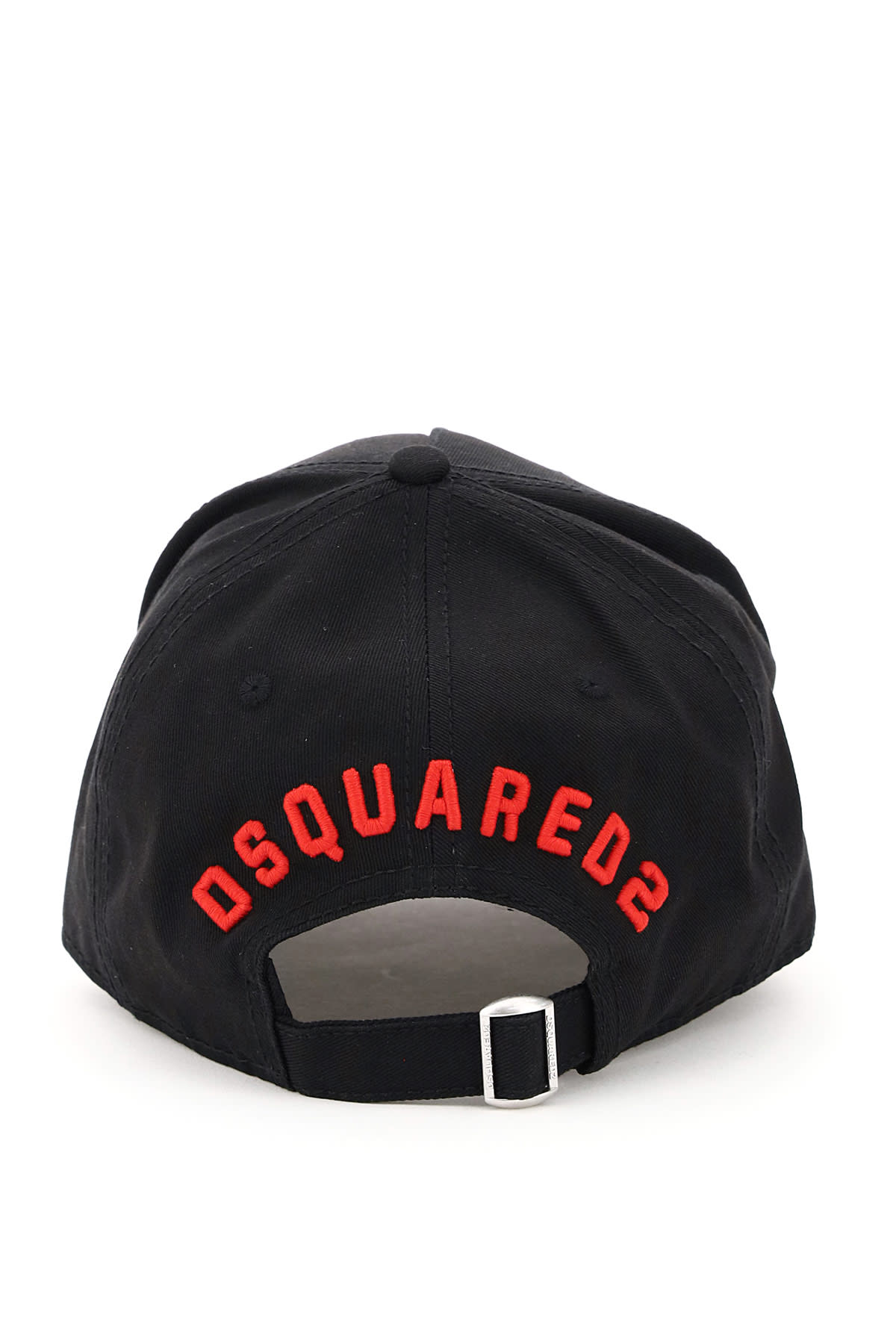Shop Dsquared2 Icon Embossed Baseball Cap In Black Red