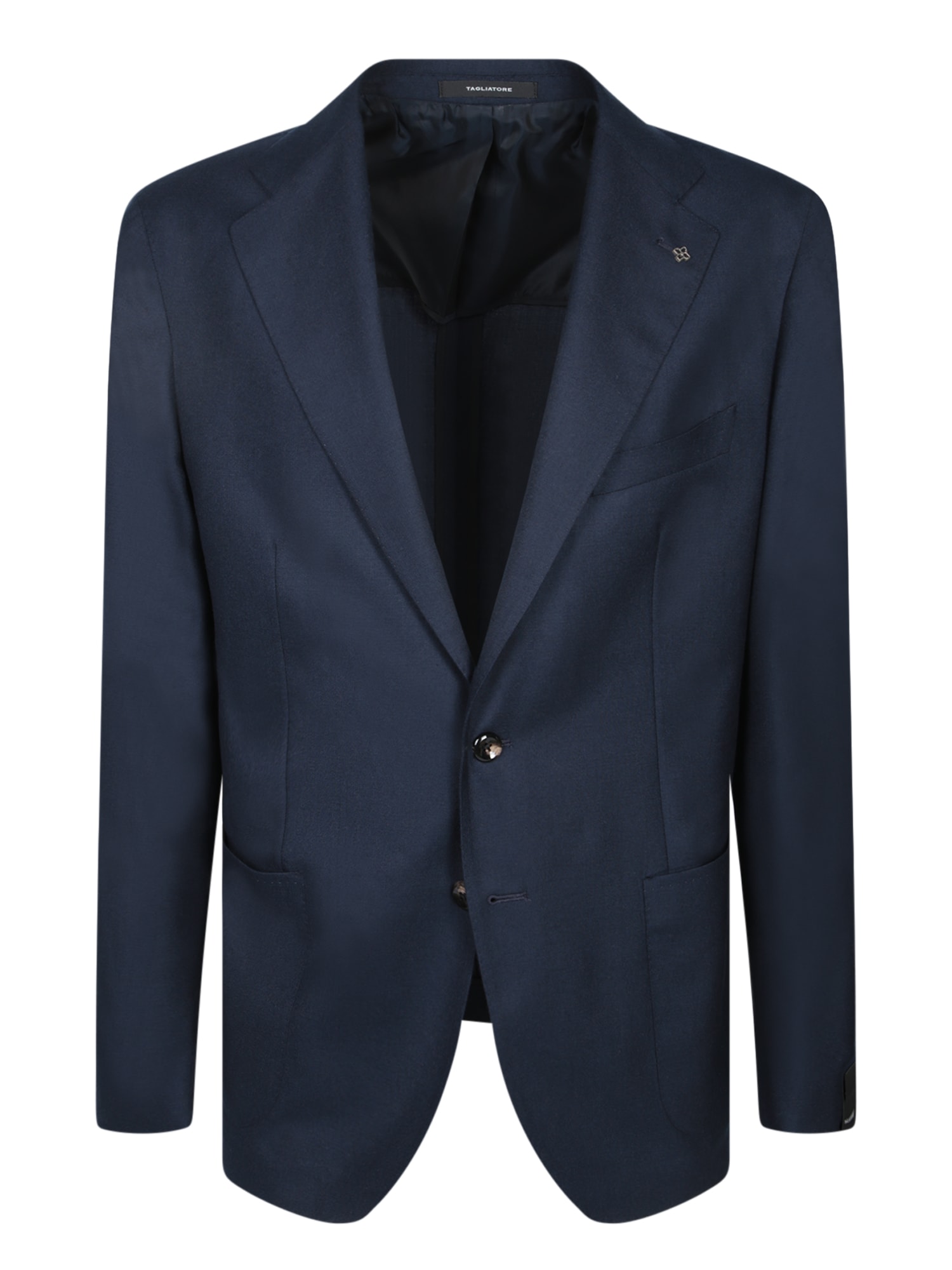 Shop Tagliatore Blue Cashmere Jacket