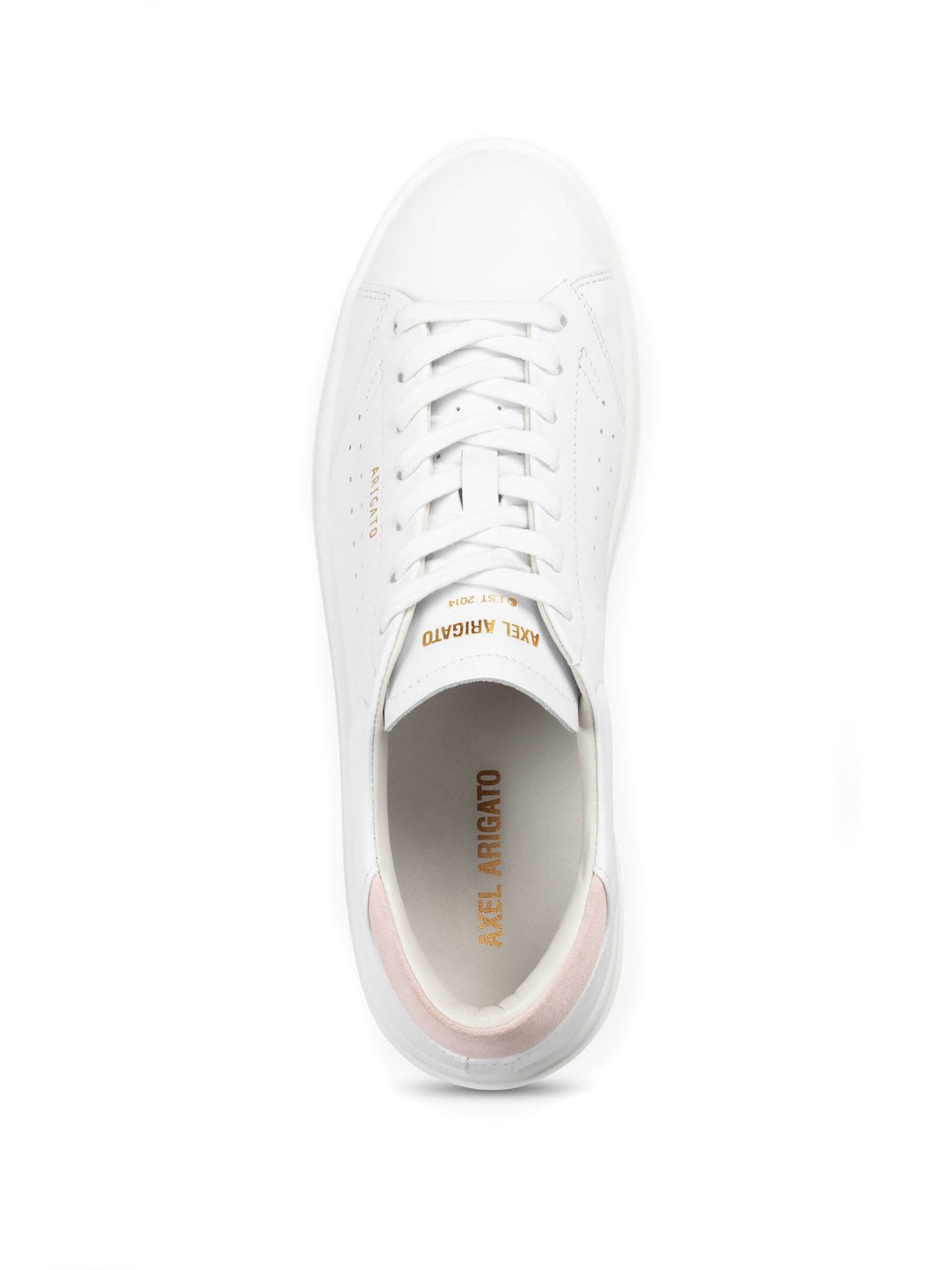 Shop Axel Arigato White Leather Sneakers