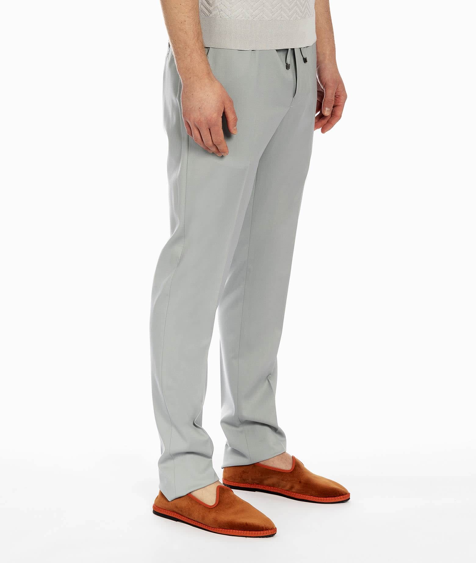 Shop Larusmiani Trousers D20 Pants In Lightgray