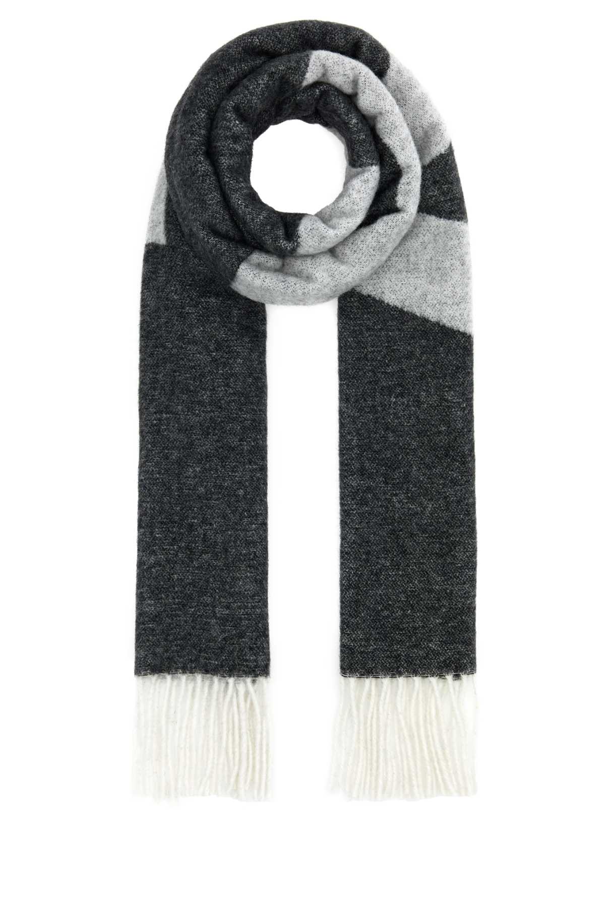 APC DARK GREY WOOL BLEND MALO SCARF