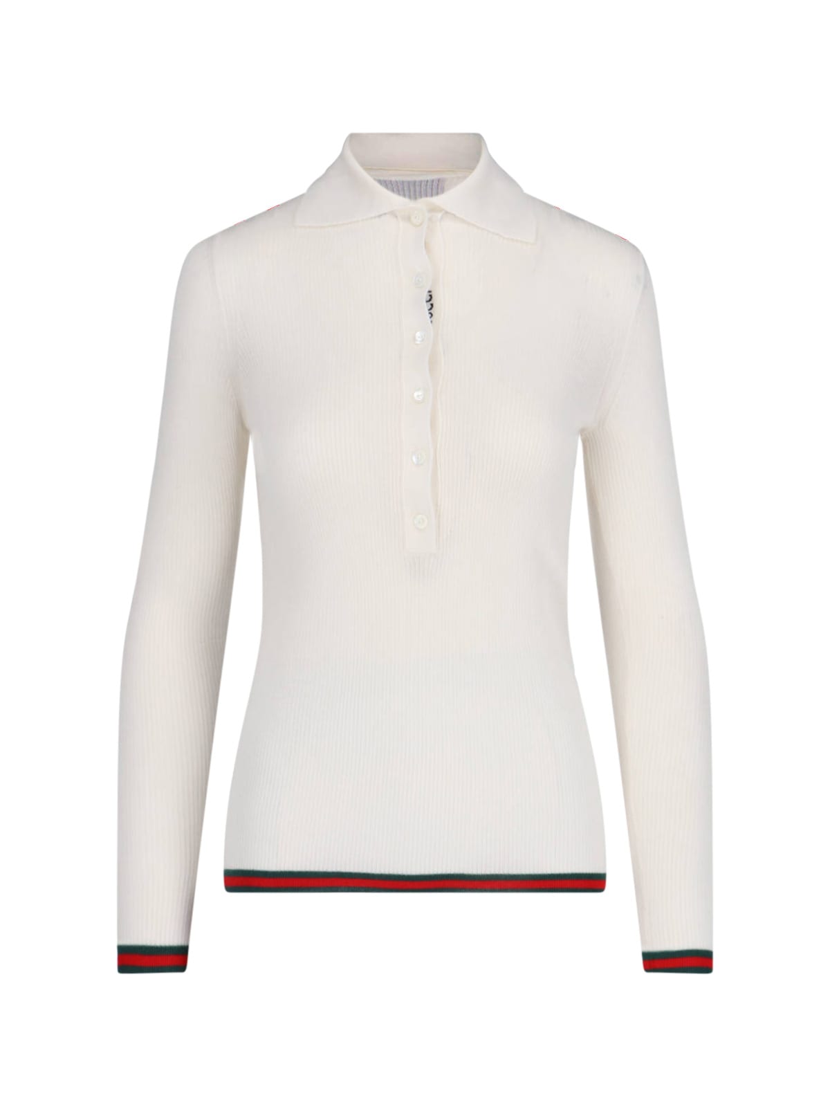 Gucci Web Knit Polo Shirt