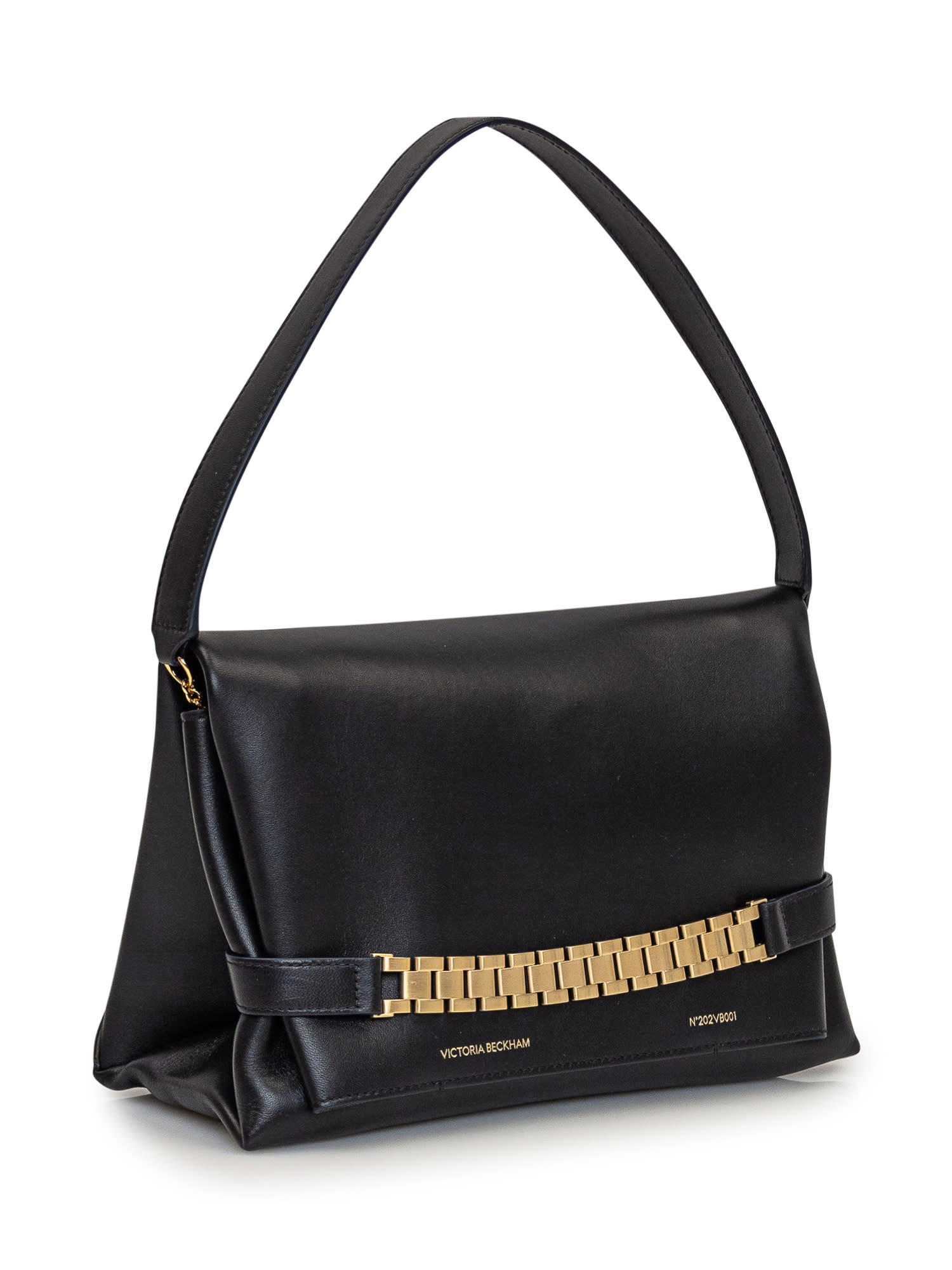 Shop Victoria Beckham Bag With Chain In Nero