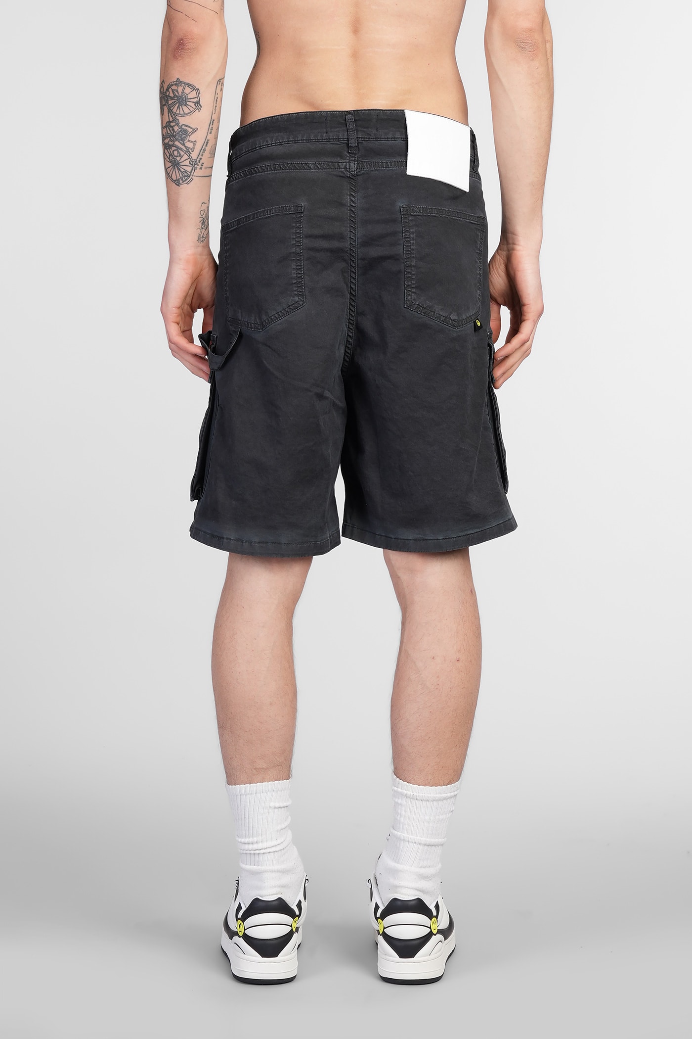 Barrow Shorts In Black Cotton In Black