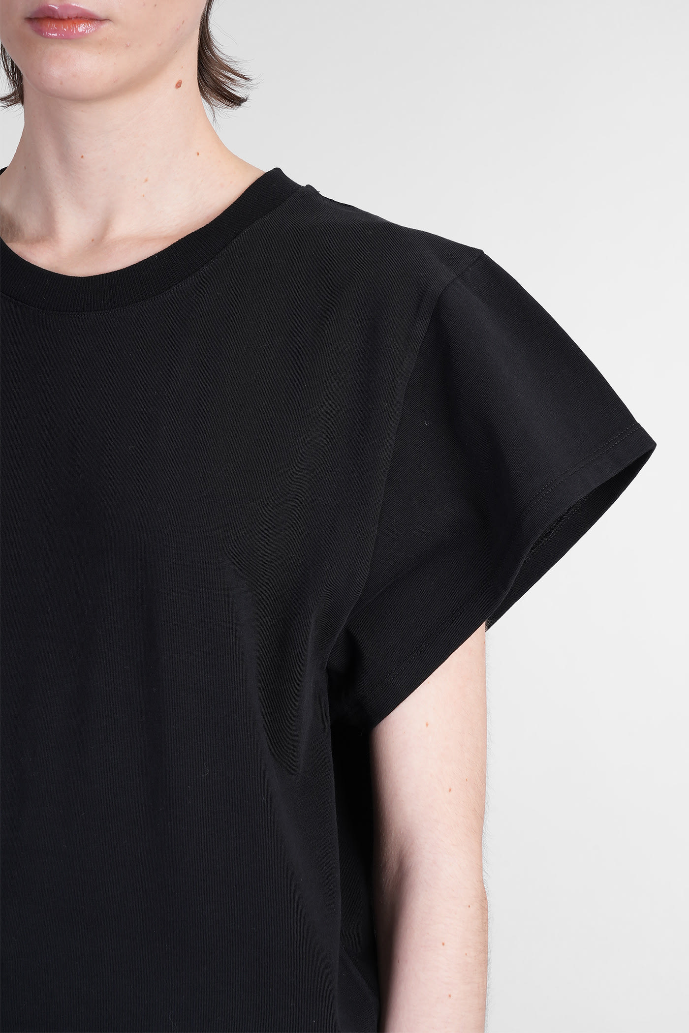 Iro Tabitha T-shirt In Black Cotton