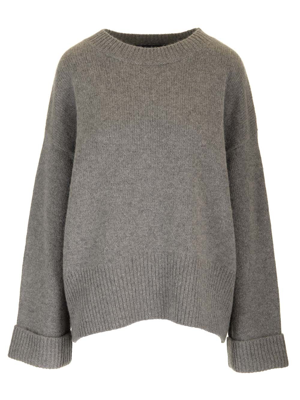 Shop Arch4 Knightsbridge Cashmere Knit Sweater In Grey