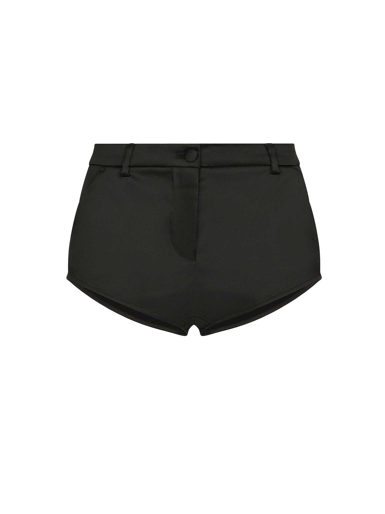 Dolce & Gabbana Satin Shorts In Black
