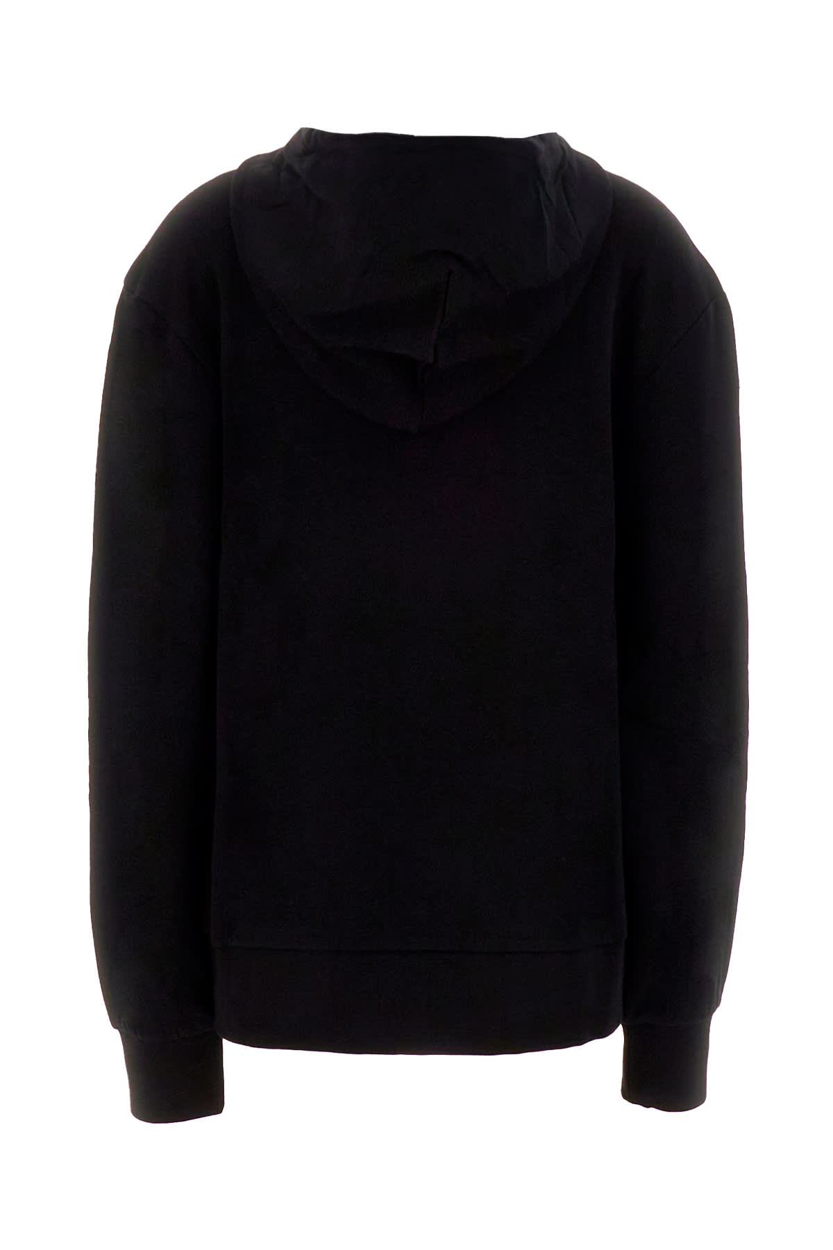 Shop Jw Anderson Black Cotton Blend Oversize Sweatshirt In 999