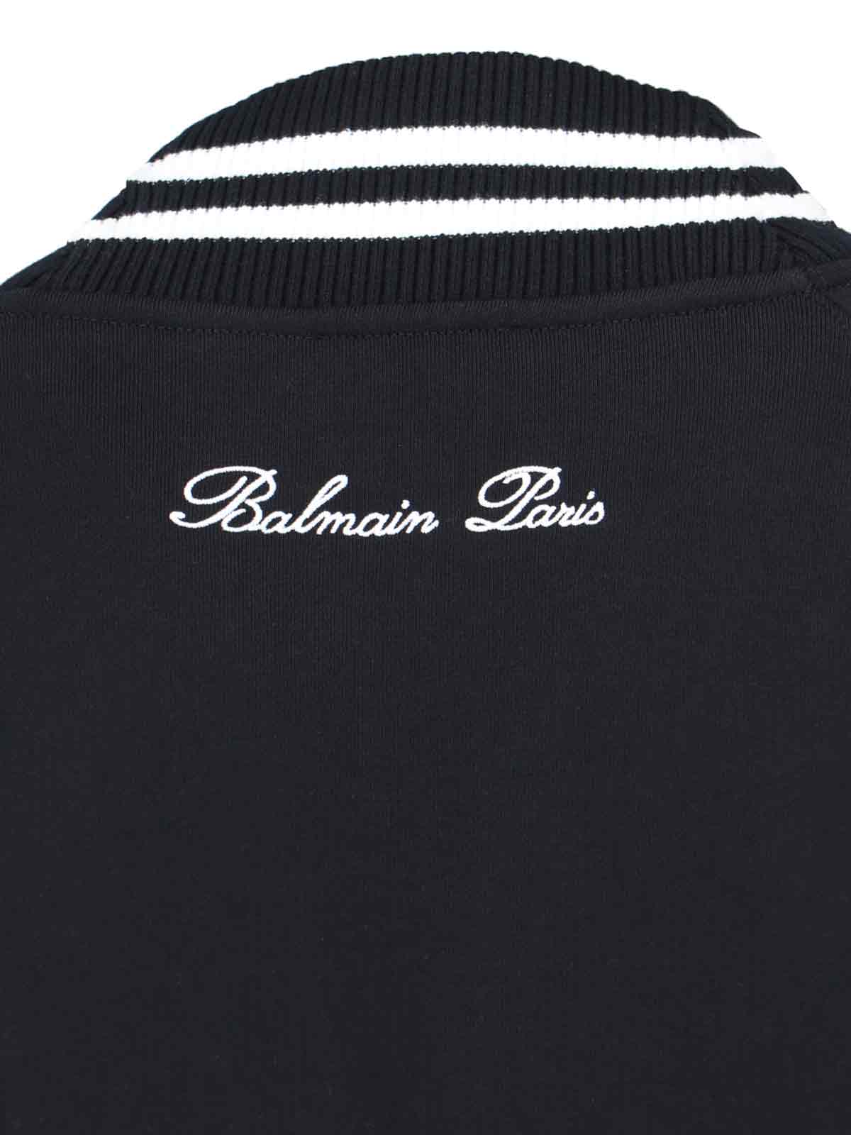 Shop Balmain Long Cardigan In Black