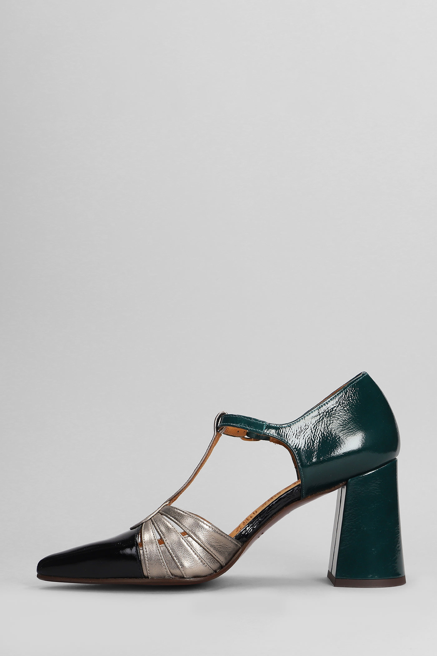 Shop Chie Mihara Lomera Pumps In Green Leather