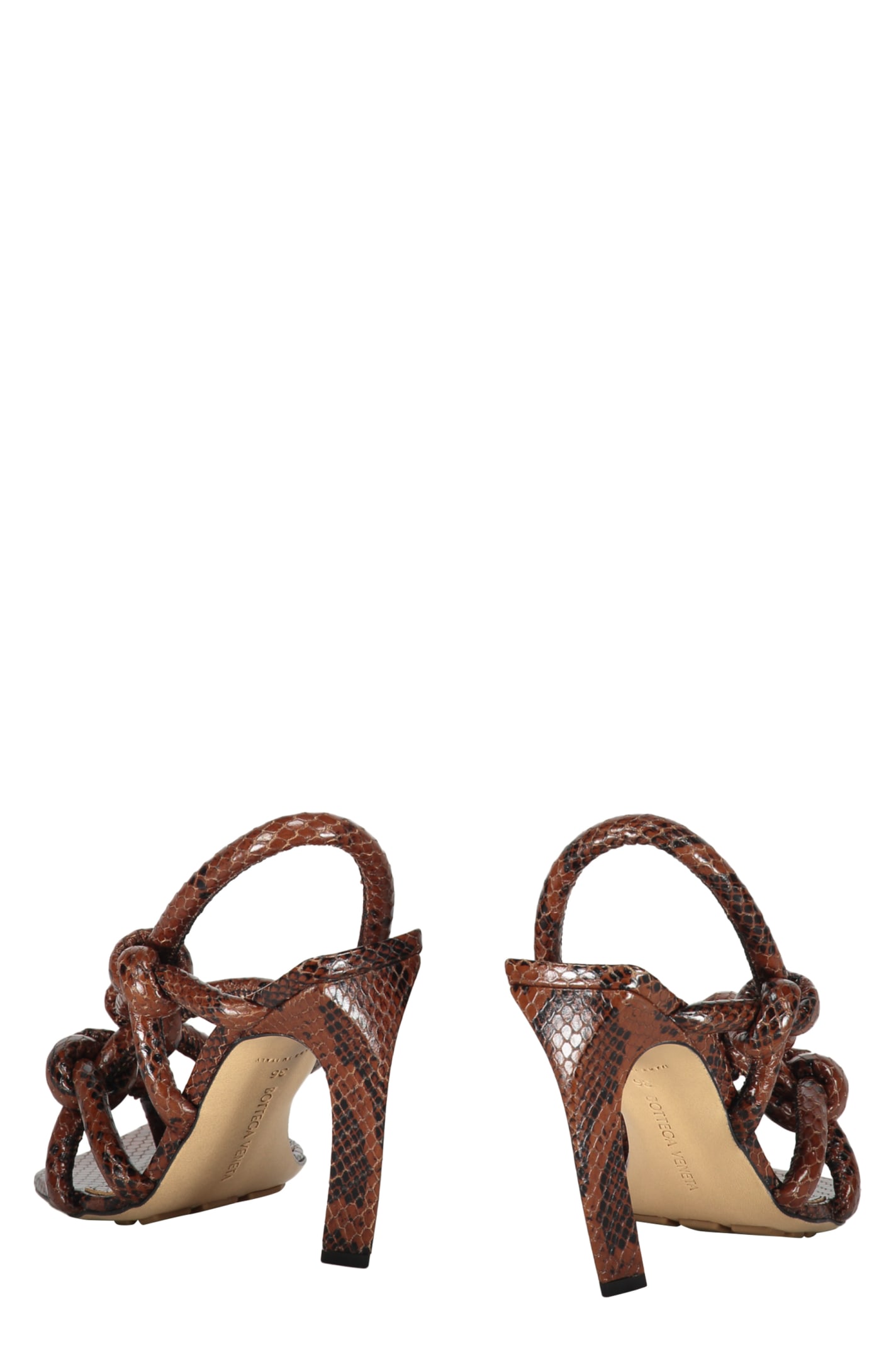 Bottega Veneta Jimbo Slingback Sandal In Brown