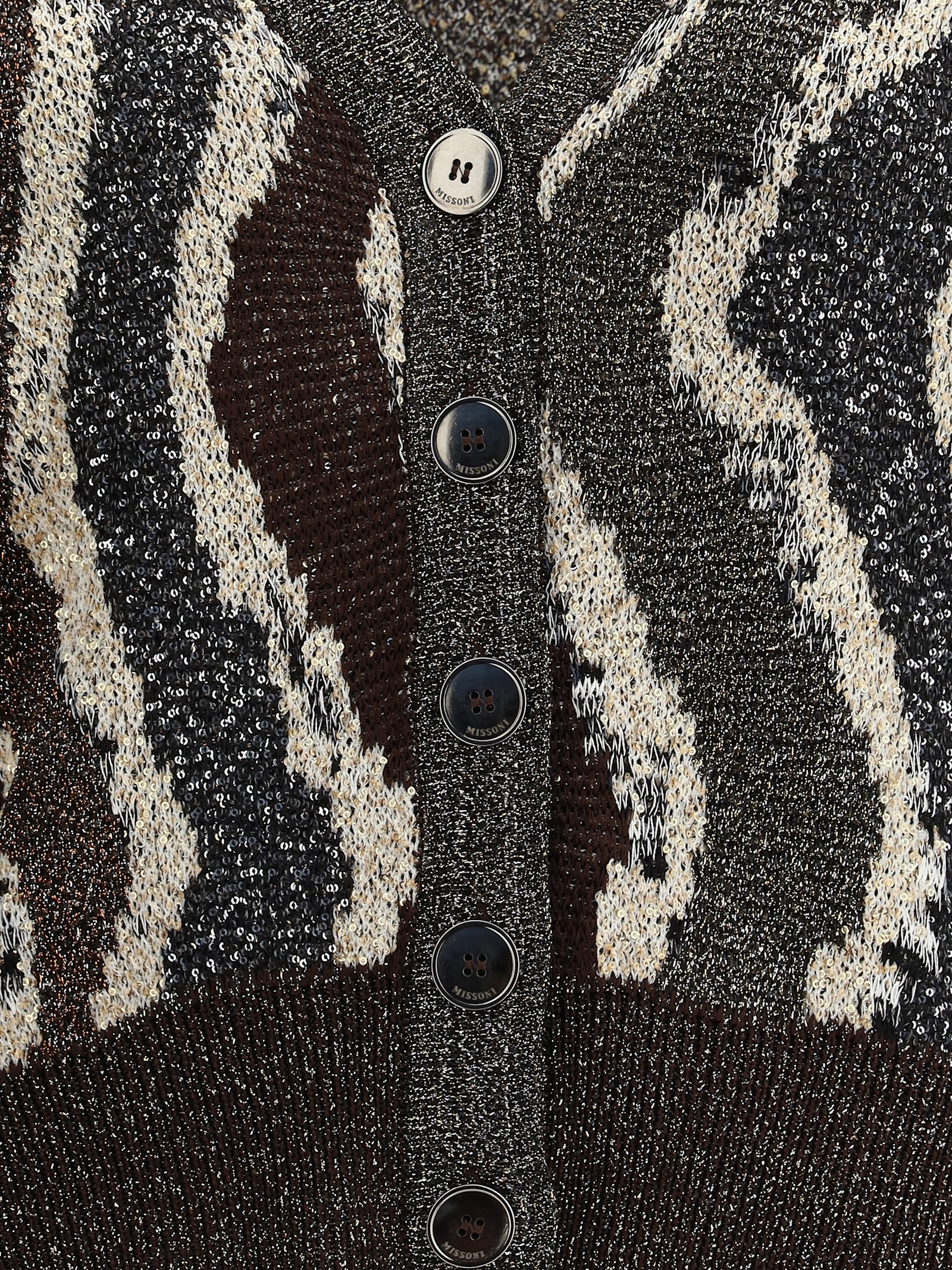 Missoni Wave Pattern Boxy Cardigan