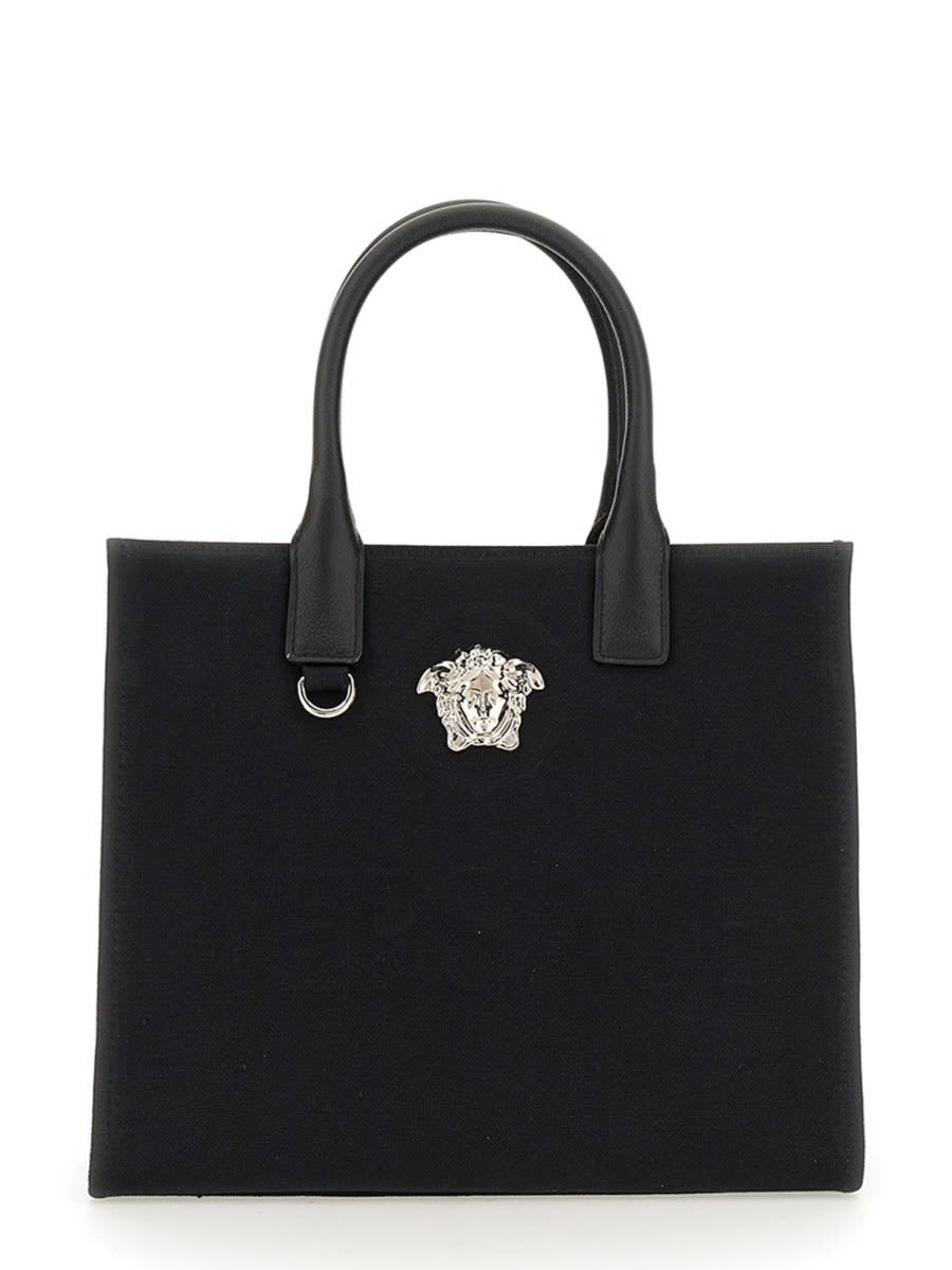 Shop Versace Small Shopper Bag The Jellyfish In Black