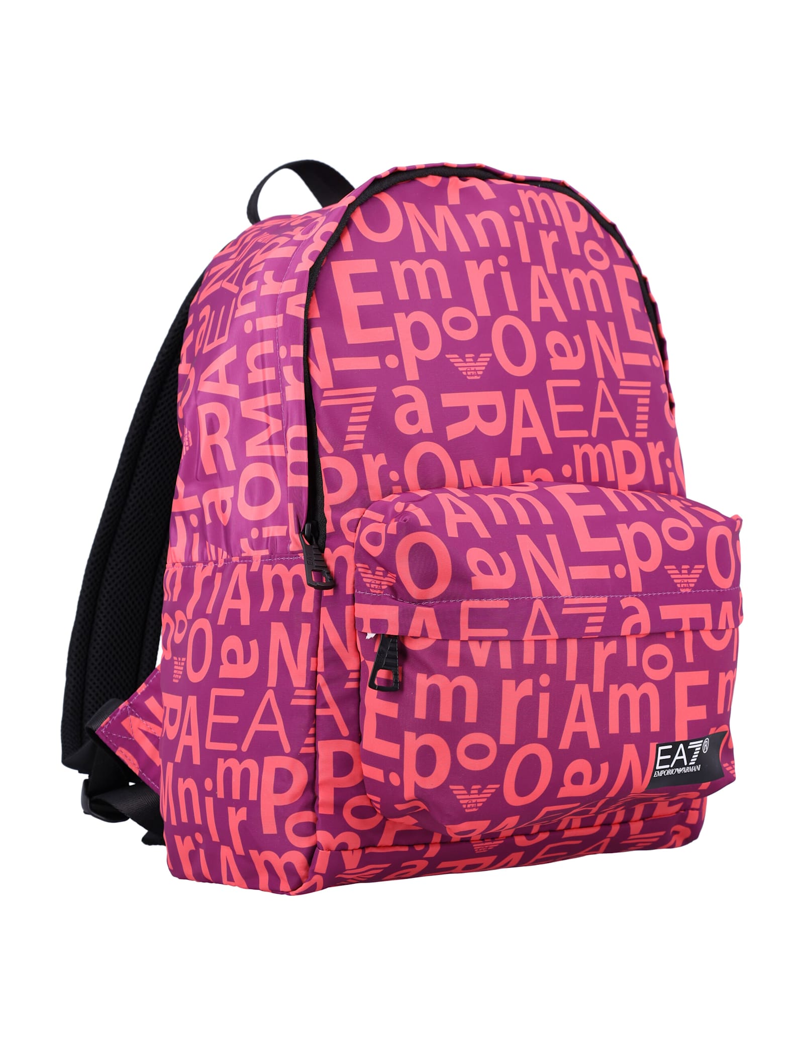 EA7 ALLOVER LOGO PRINT BACKPACK 