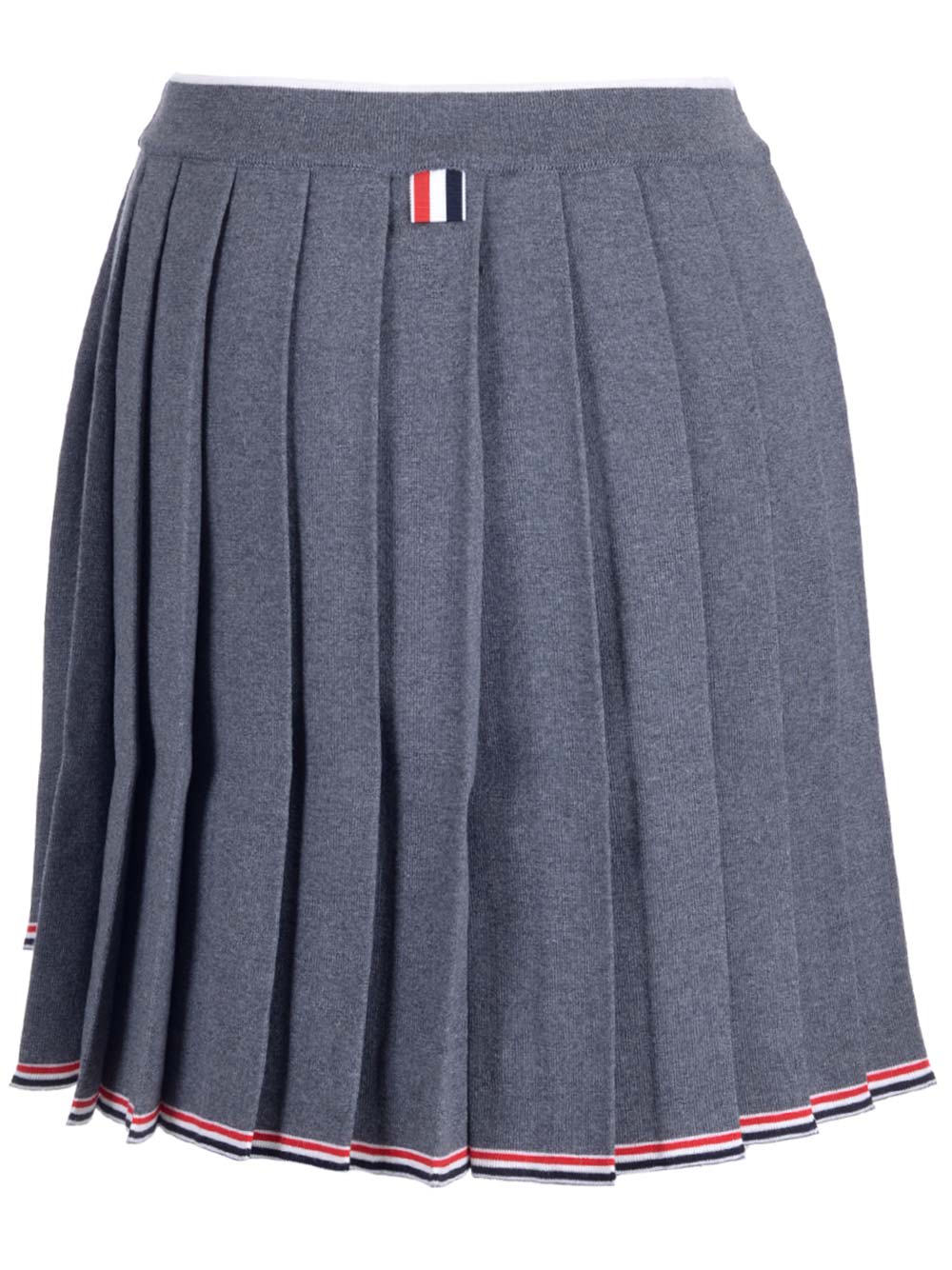 Shop Thom Browne Pleated Mini Skirt In Med Grey