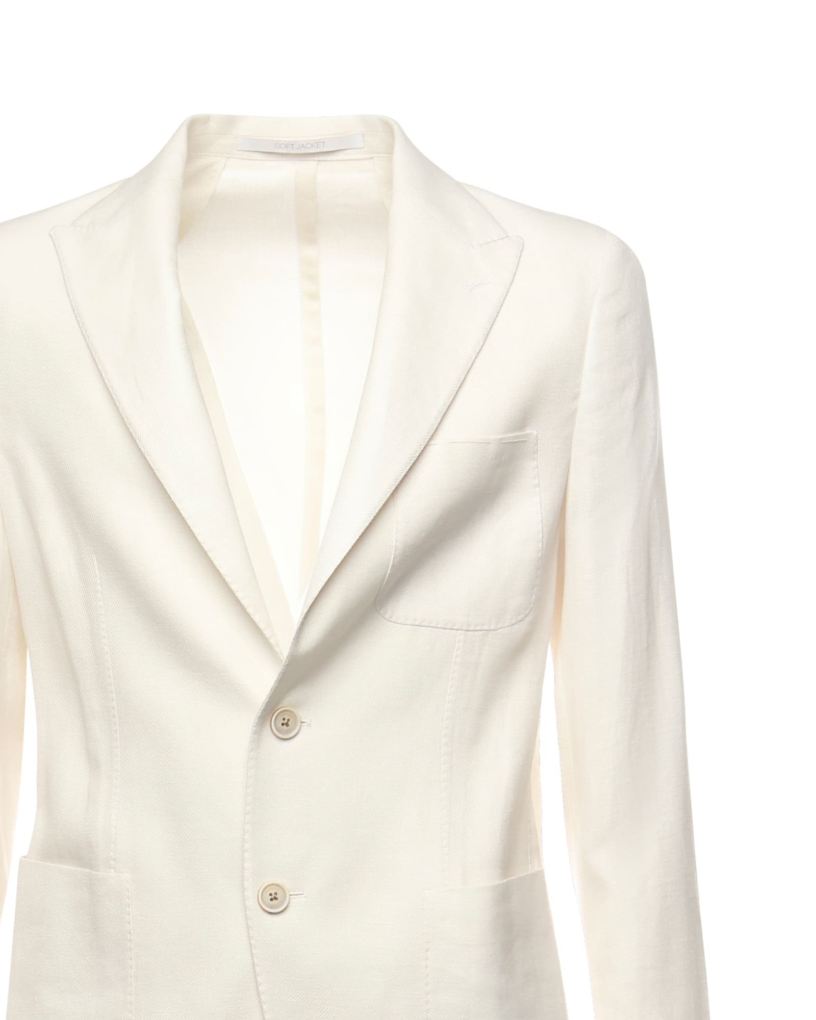 Eleventy Soft Linen Slim Fit Jacket In White
