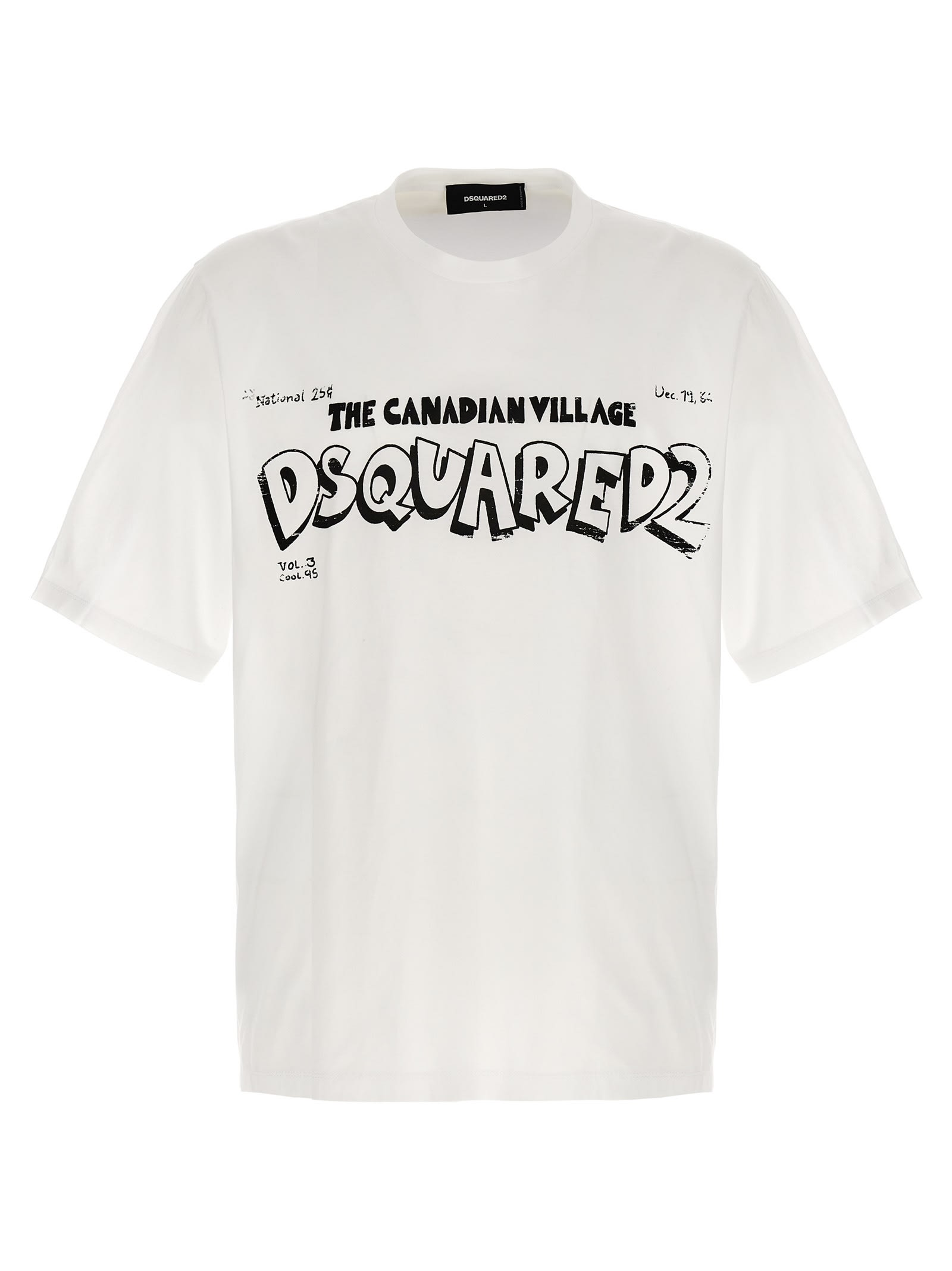 Shop Dsquared2 Printed T-shirt In White