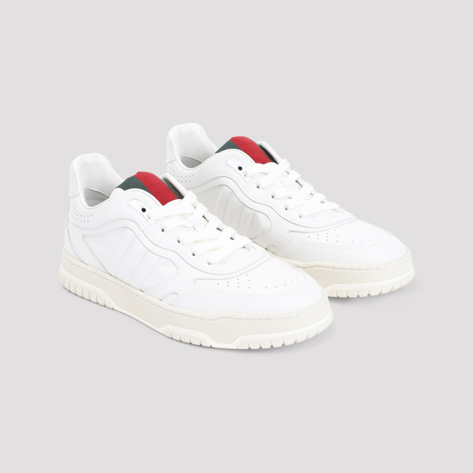 Shop Gucci Re-web Trainers In Great White