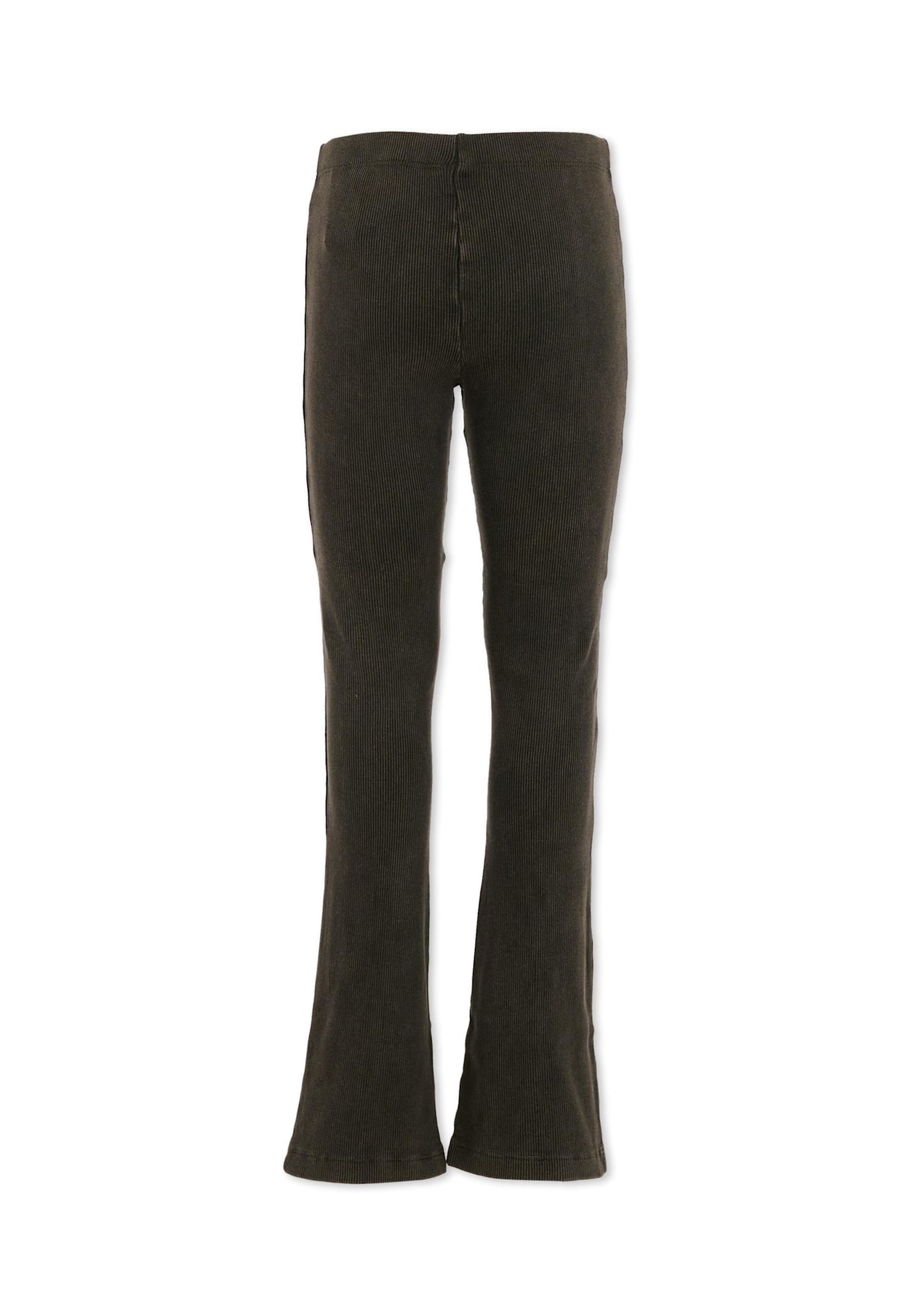 Off-white Grey Leggings For Girl With Logo In Gray