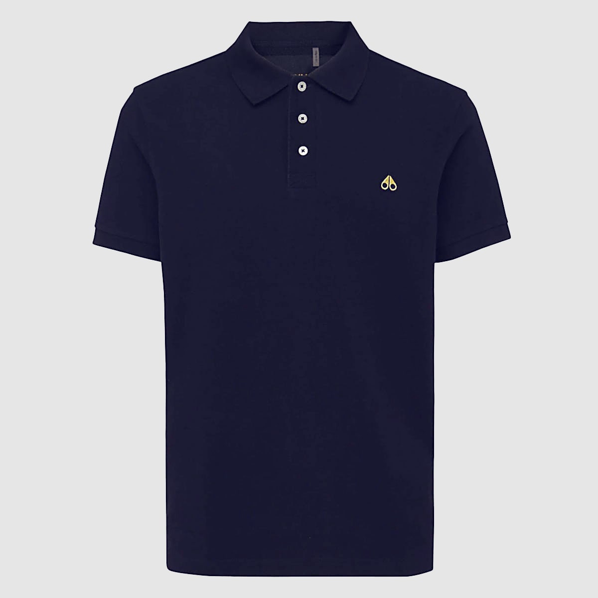 Moose Knuckles Navy Blue Cotton Polo Shirt