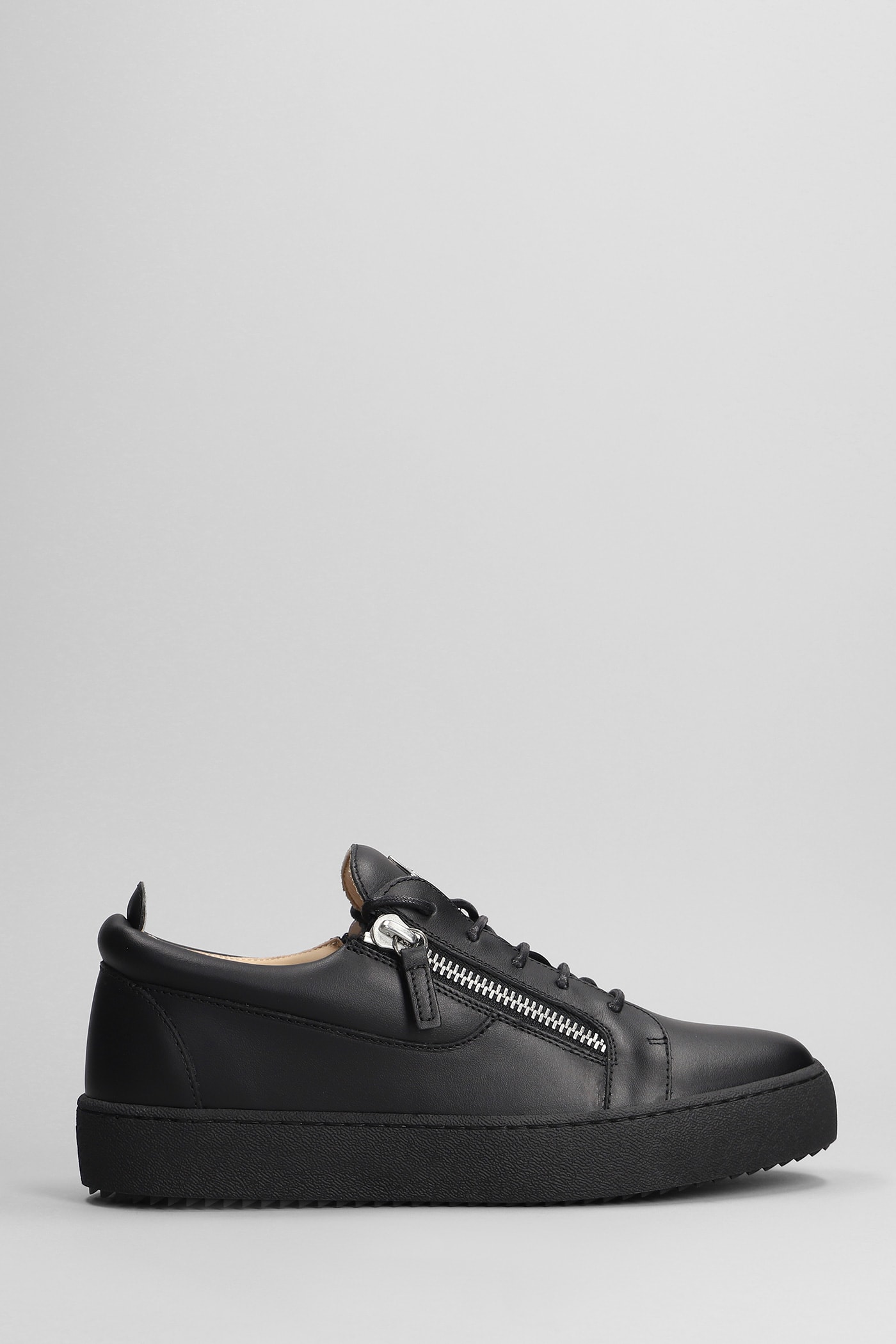 Shop Giuseppe Zanotti Frankie Sneakers In Black Leather