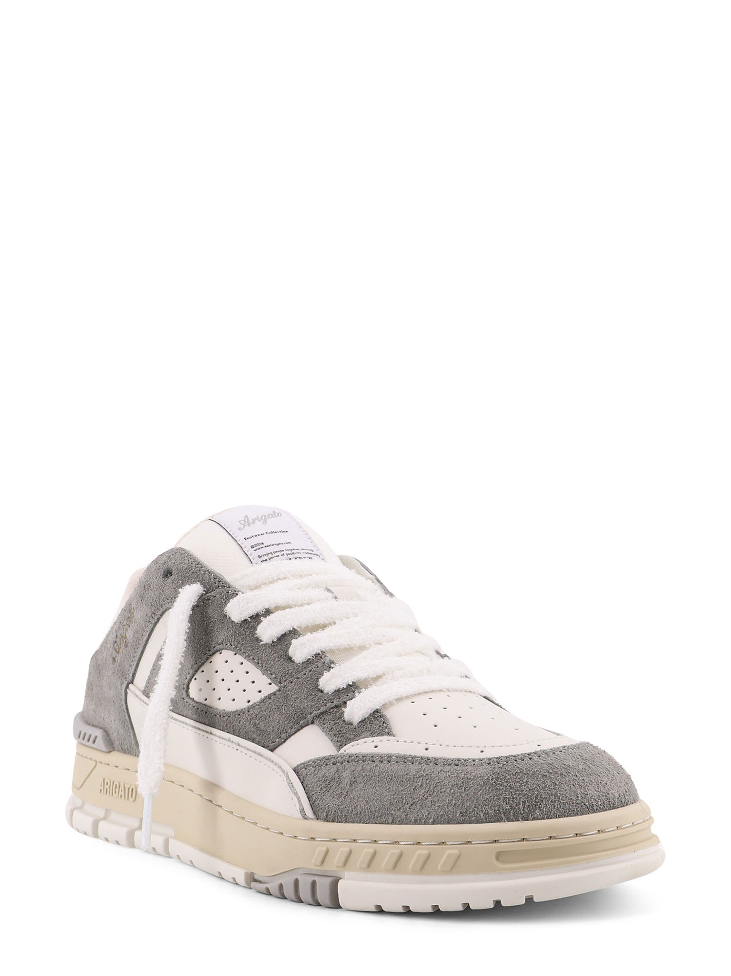 Axel Arigato Area Lo Low-top Suede And Leather Sneakers In Gray