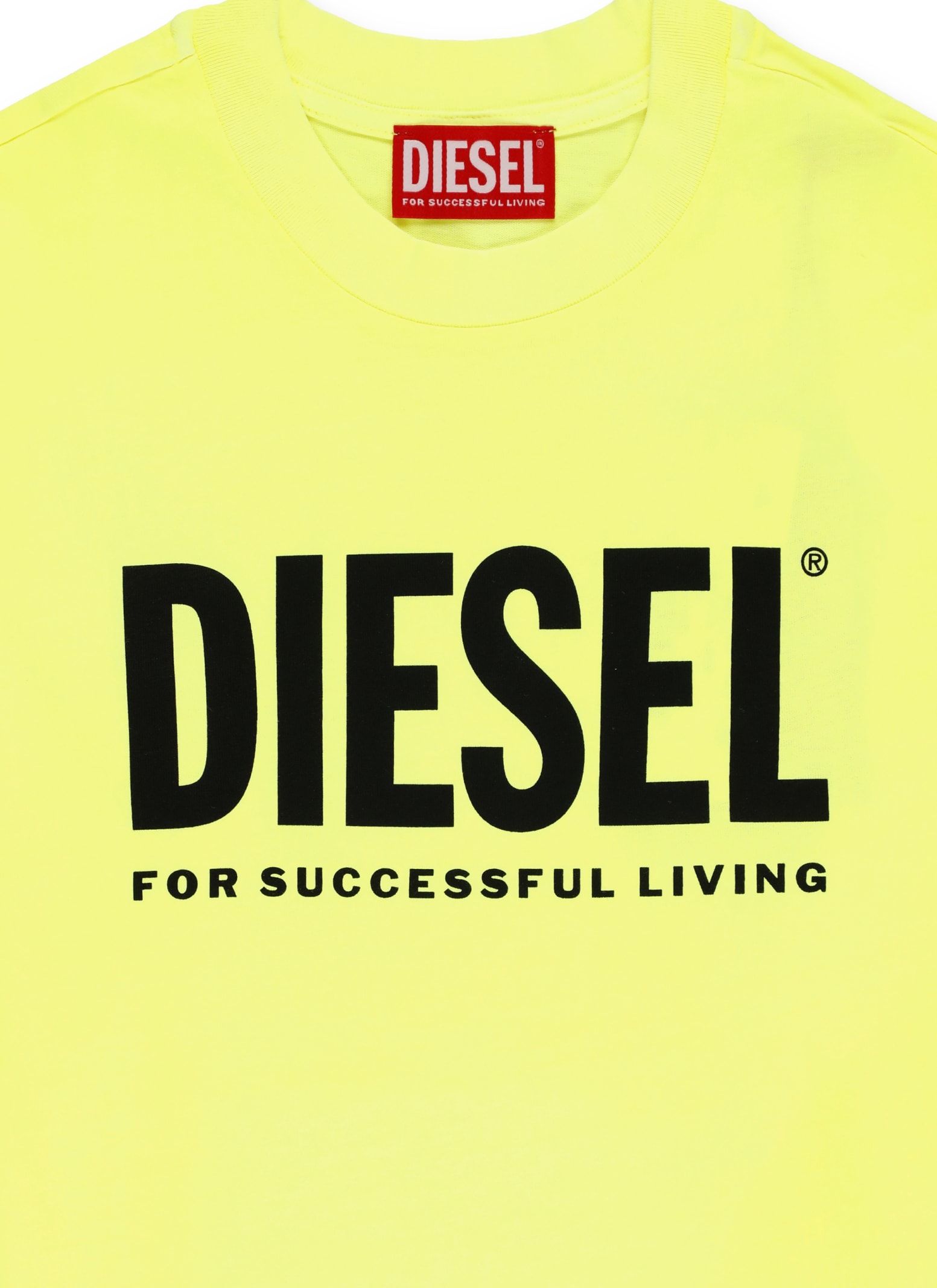 Shop Diesel Tnuci T-shirt In Yellow