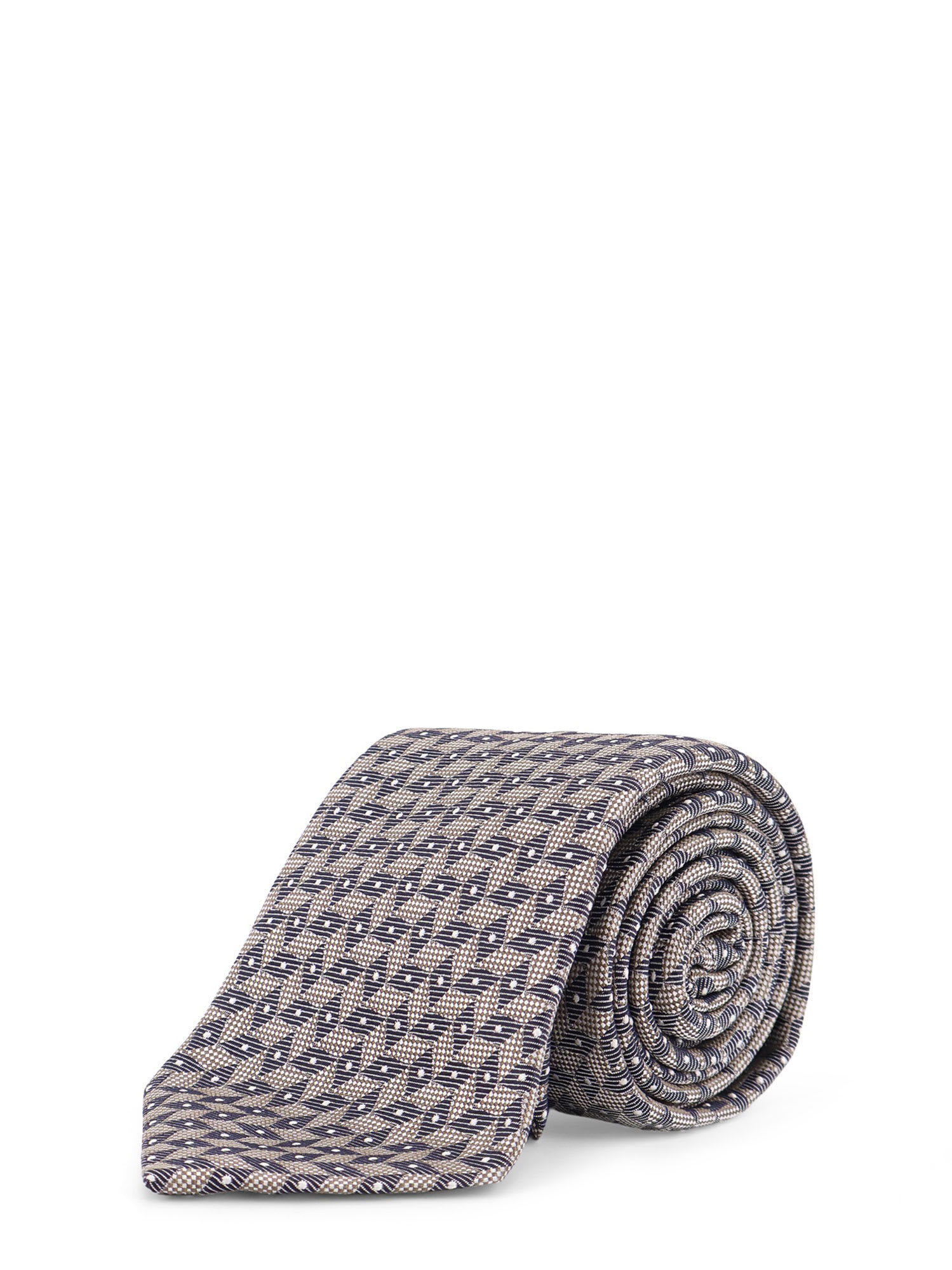 Giorgio Armani Silk Tie In Gray
