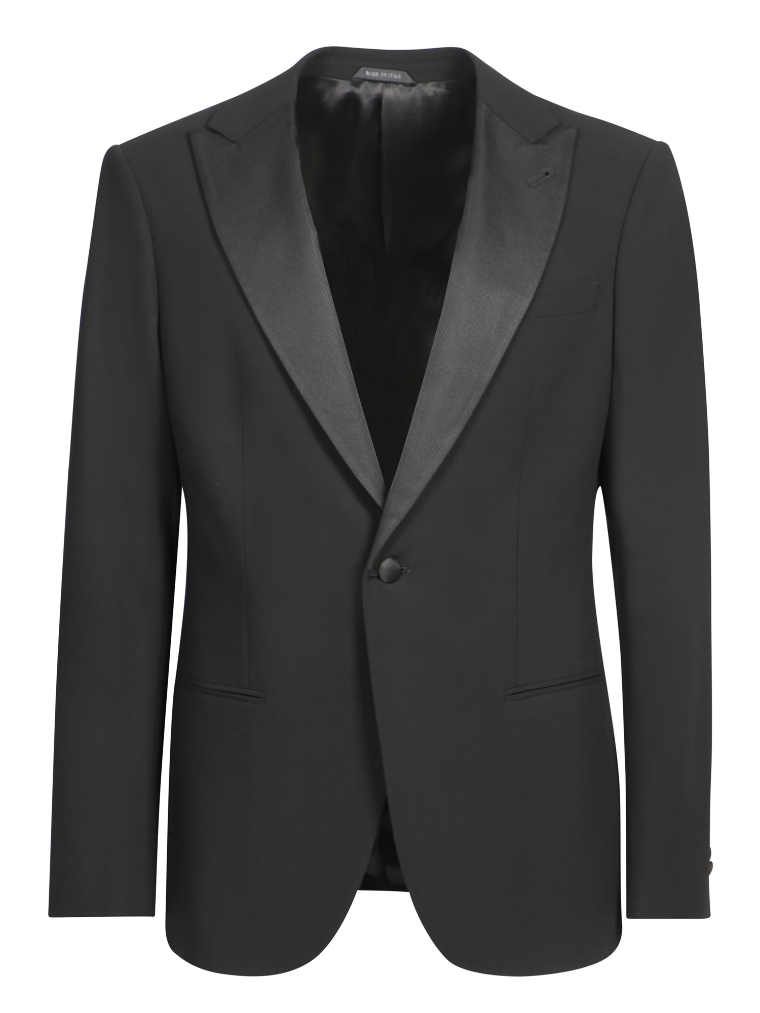 Giorgio Armani Single-breasted Tailored Suit In Black