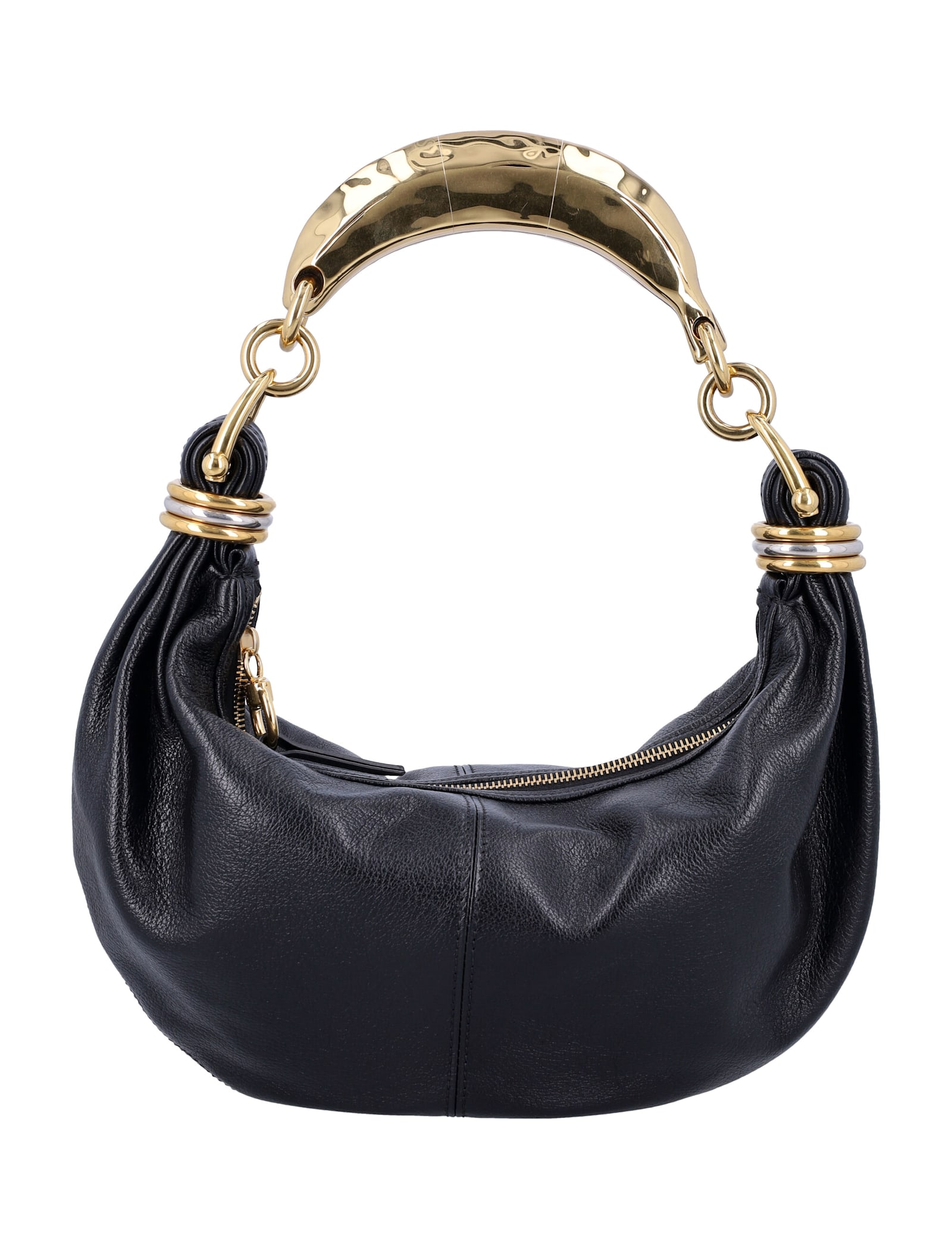 Shop Chloé Small Bracelet Hobo Bag In Black