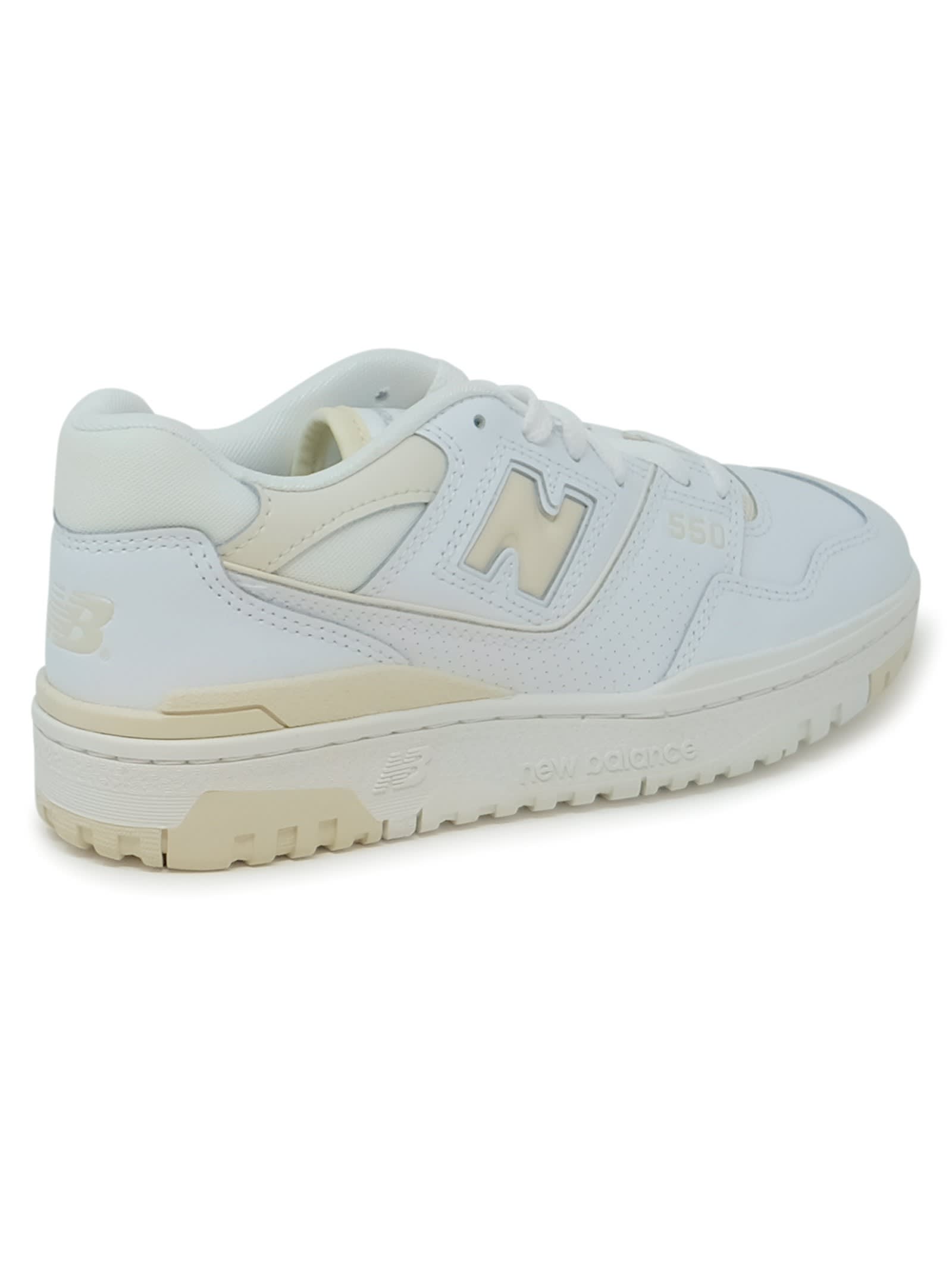 Shop New Balance White Leather Sneaker