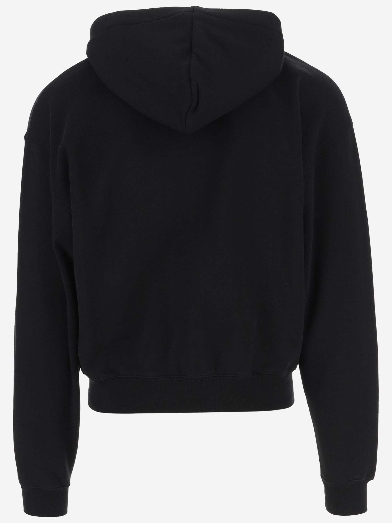 Jacquemus The Gros Grain Zip-up Hooded Sweatshirt In Black