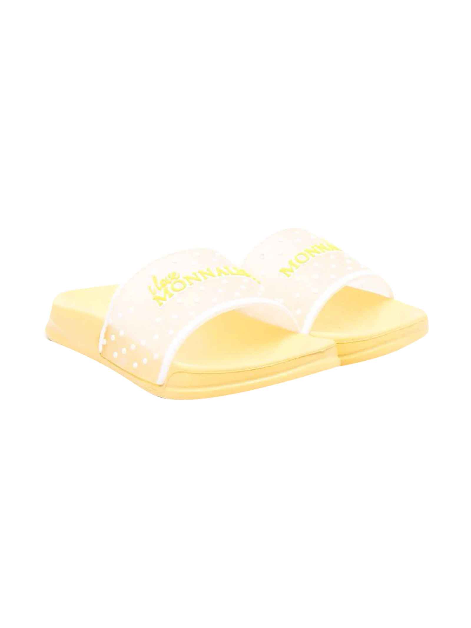 Monnalisa Unisex Yellow Slippers