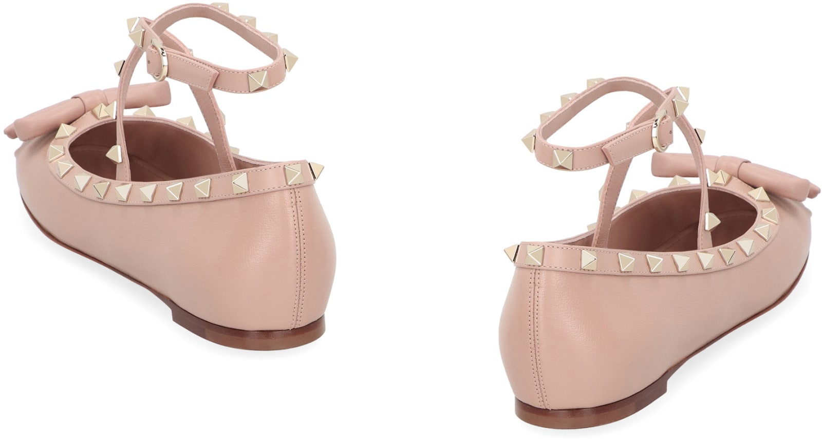 VALENTINO GARAVANI VALENTINO GARAVANI - ROCKSTUD LEATHER BALLET FLATS