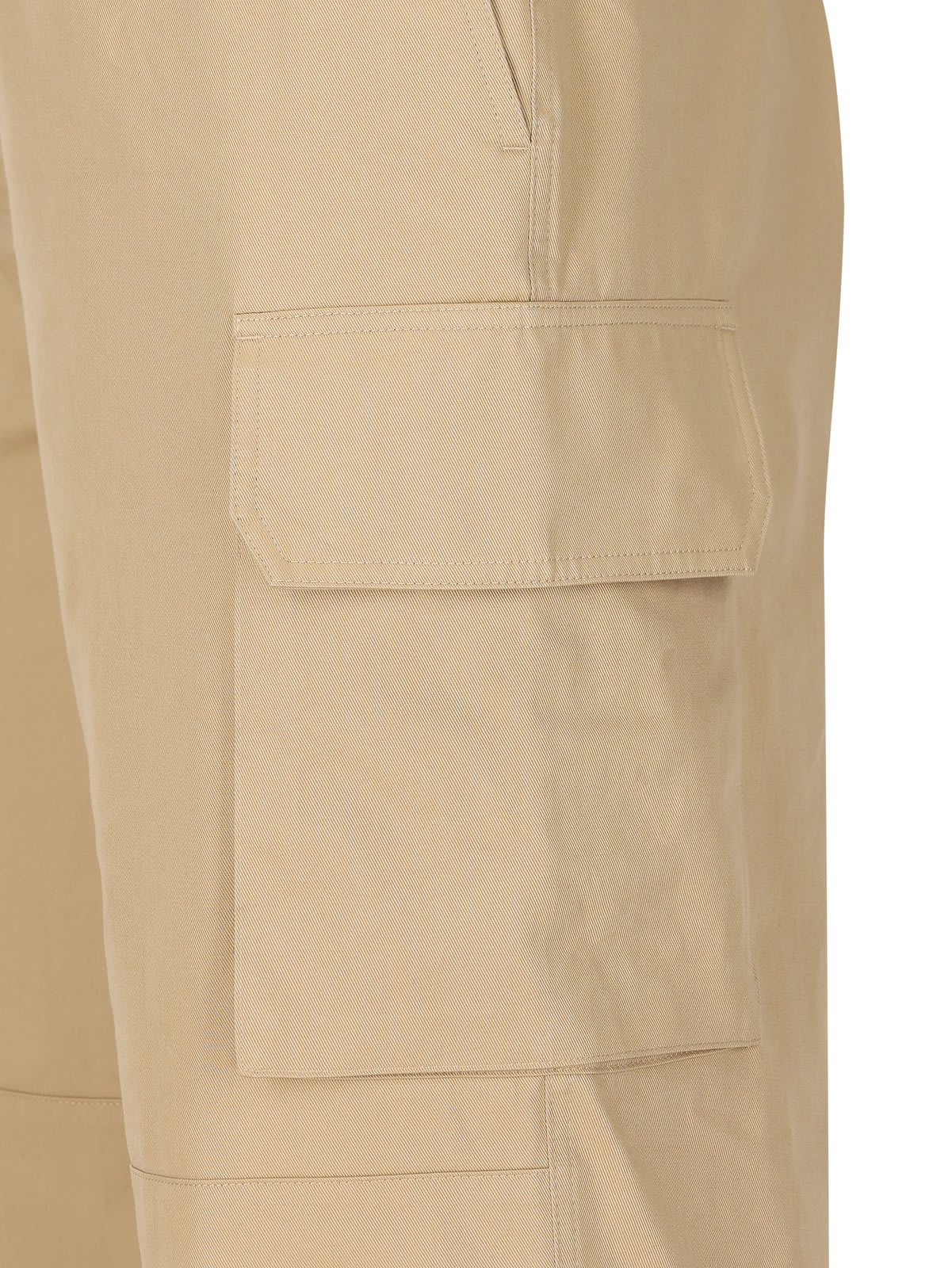 Shop Loewe Straight-leg Cargo Trousers In Sand