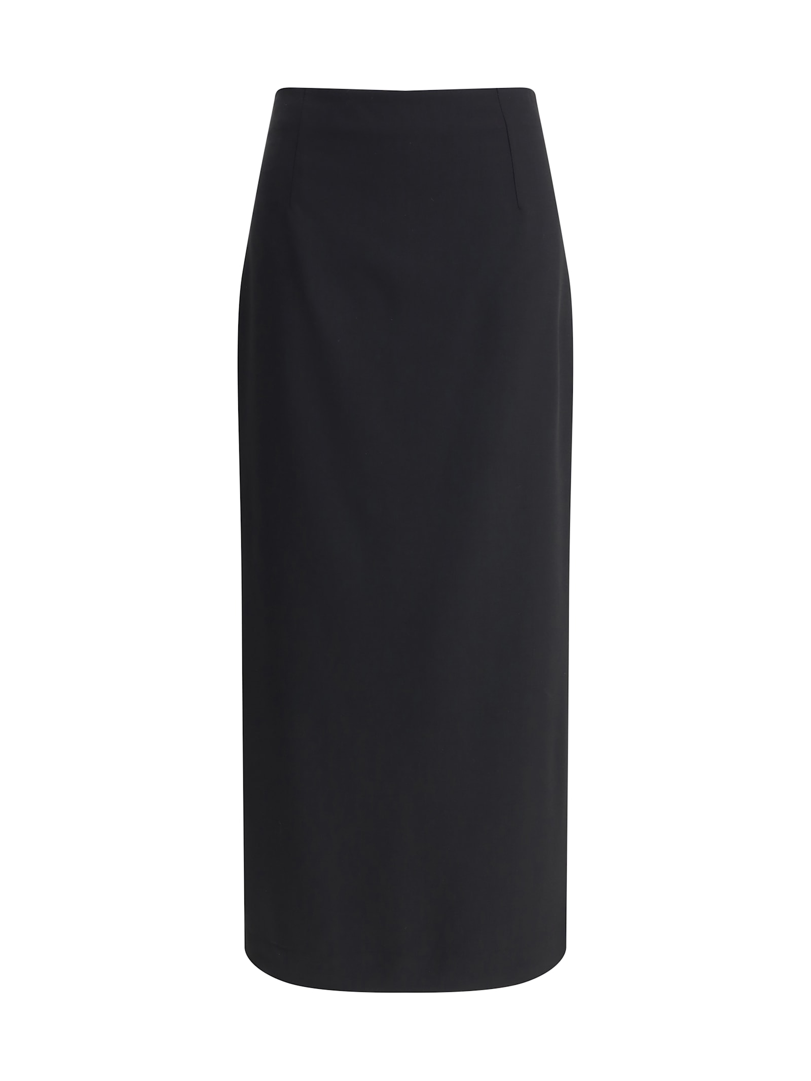 Shop Lardini Virgin Wool Midi Skirt