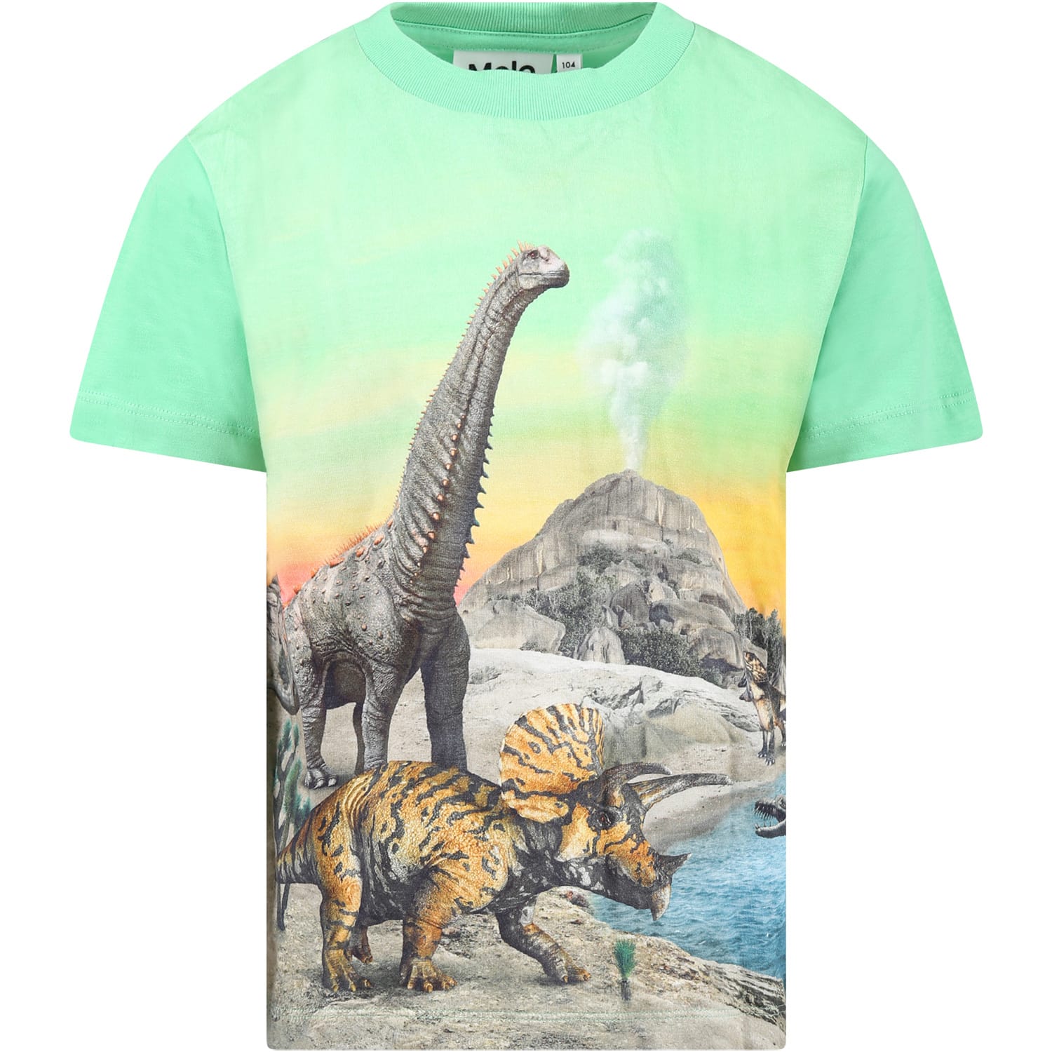 MOLO MULTICOLOR T-SHIRT FOR BOY WITH DINOSAUR PRINT